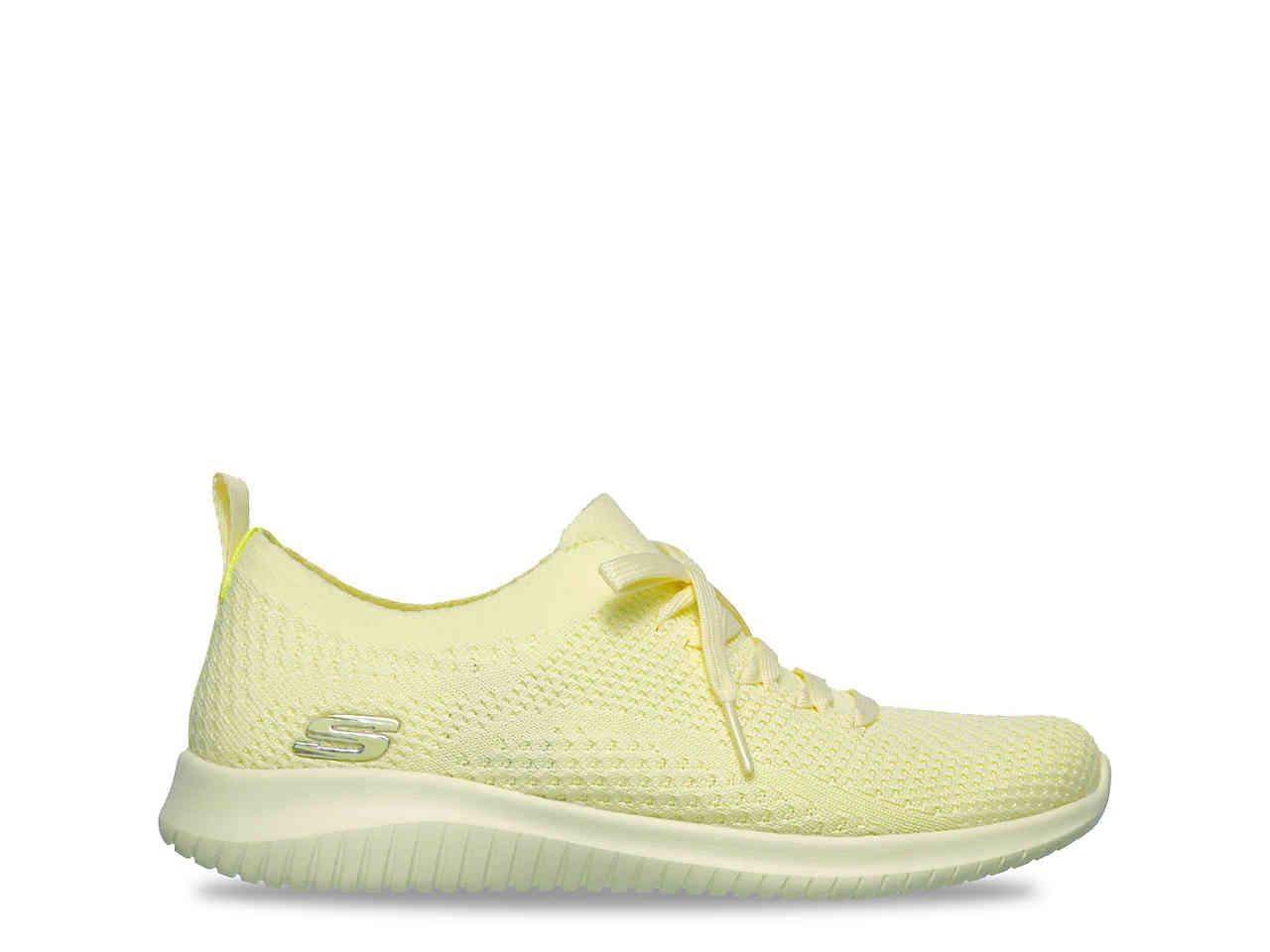 Skechers Ultra Flex- Pastel Party Trainers in Yellow | Lyst