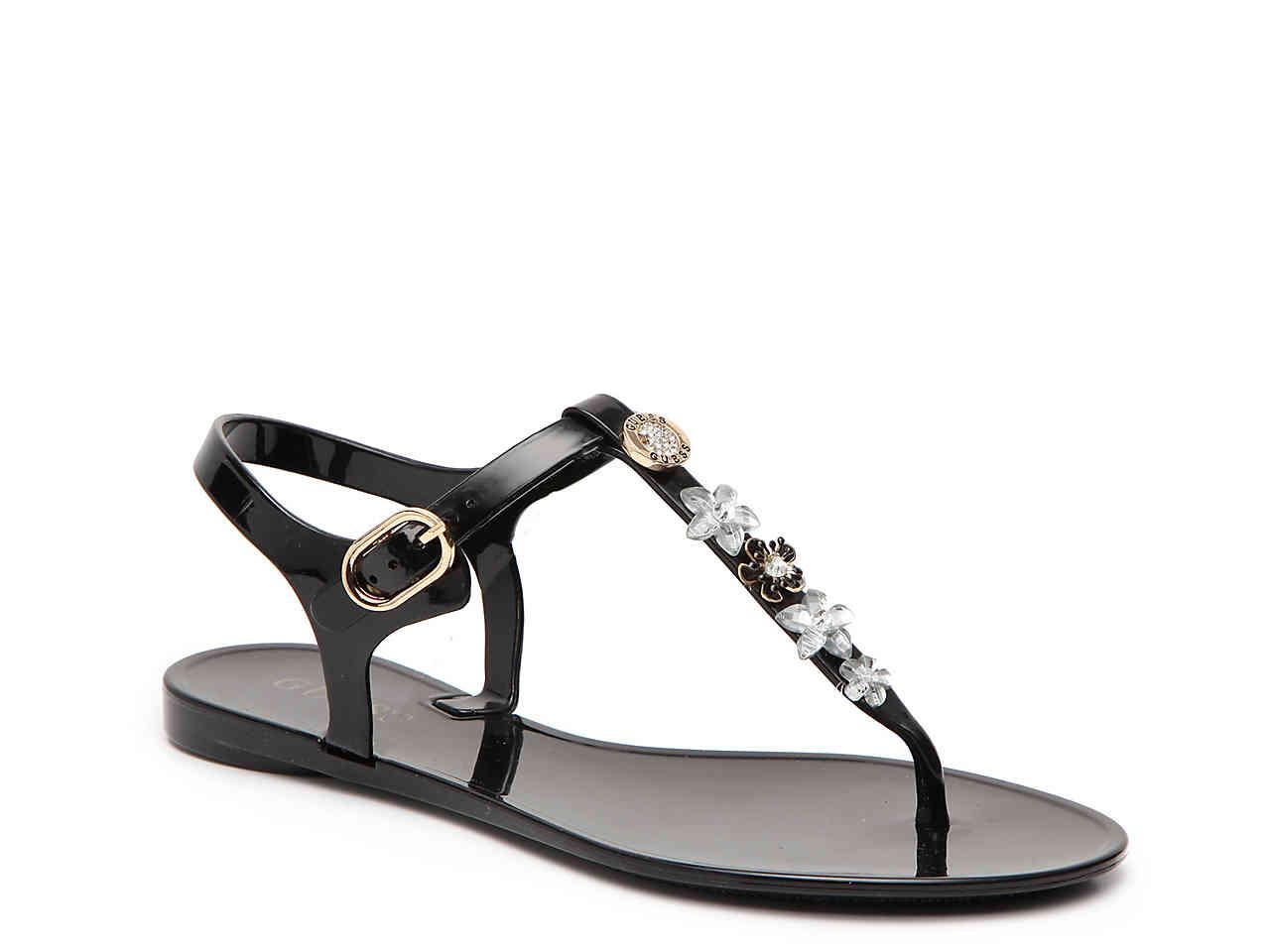 guess black flat sandals Shop Clothing & Shoes Online