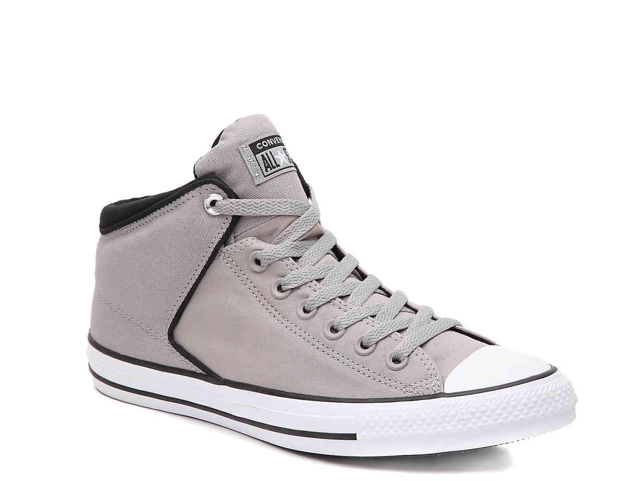 Converse Canvas Chuck Taylor All Star Street Mid-top Sneaker in Grey ...