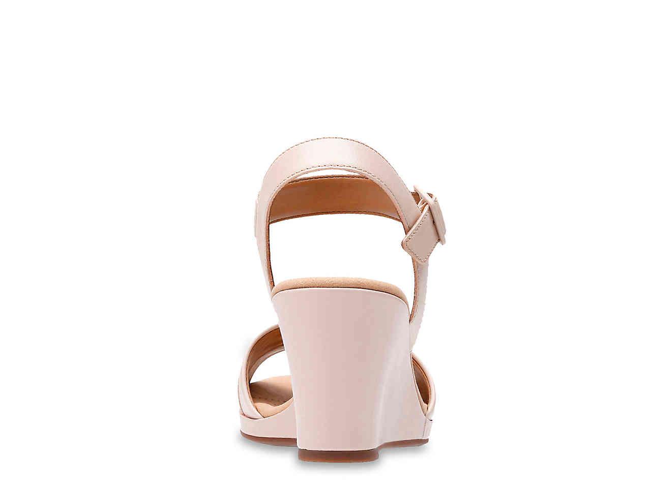 clarks lafley athena wedge sandal