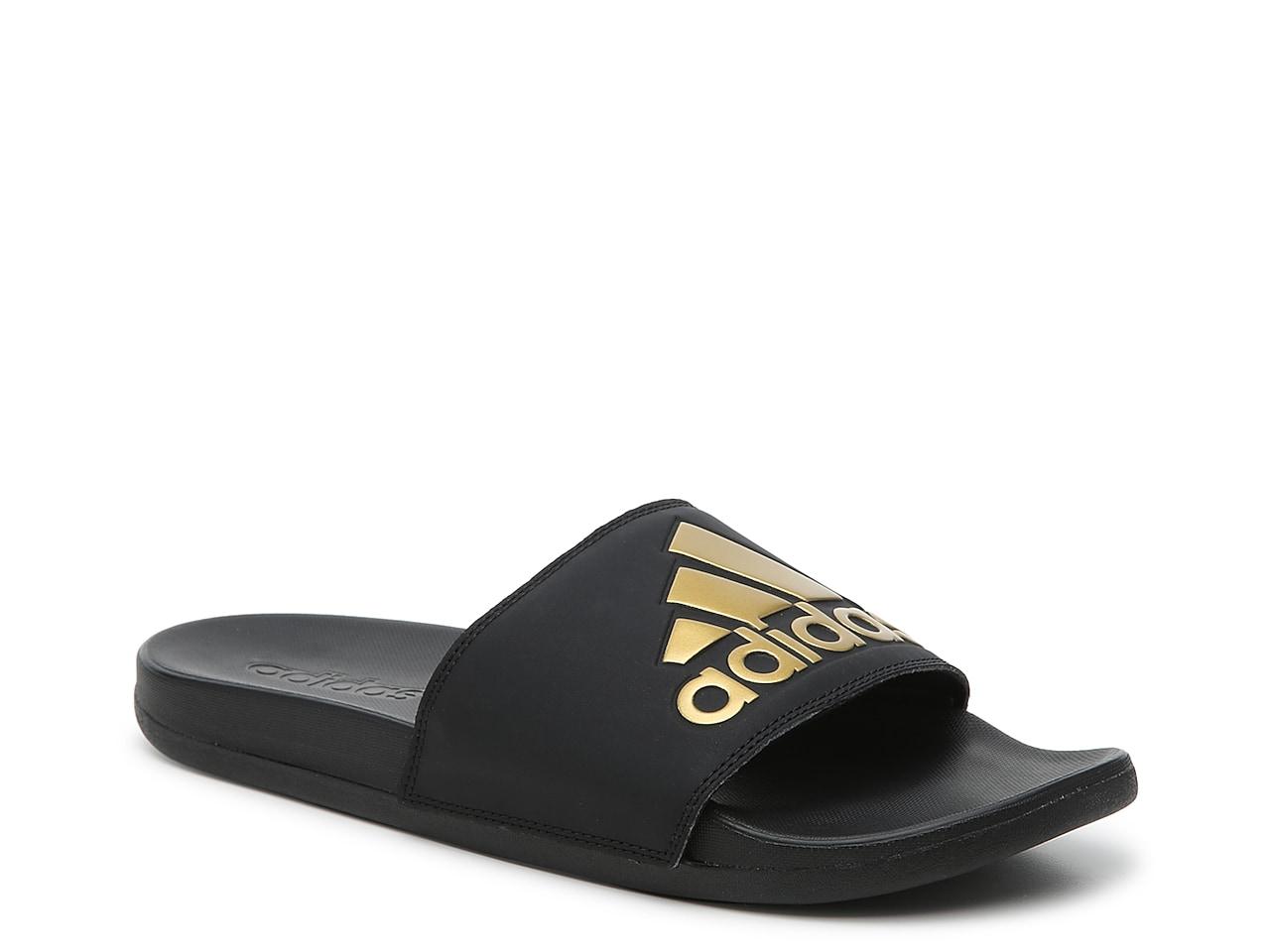 adilette comfort slides gold