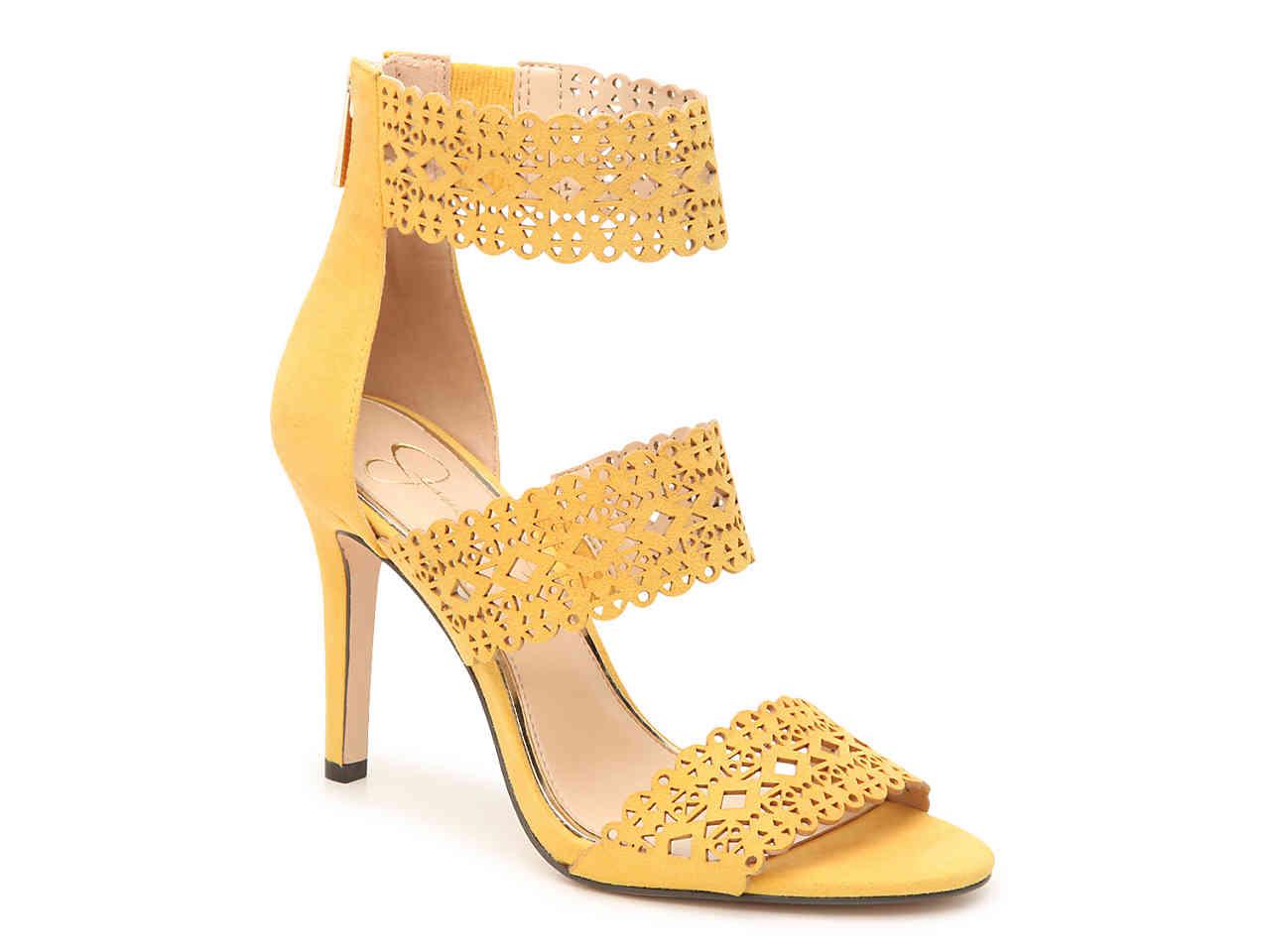 jessica simpson mustard heels