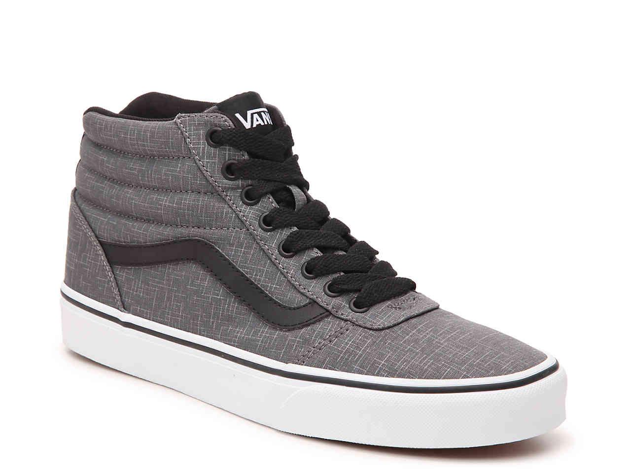 Vans Ward Hi High-top Sneaker in Gray for Men | Lyst