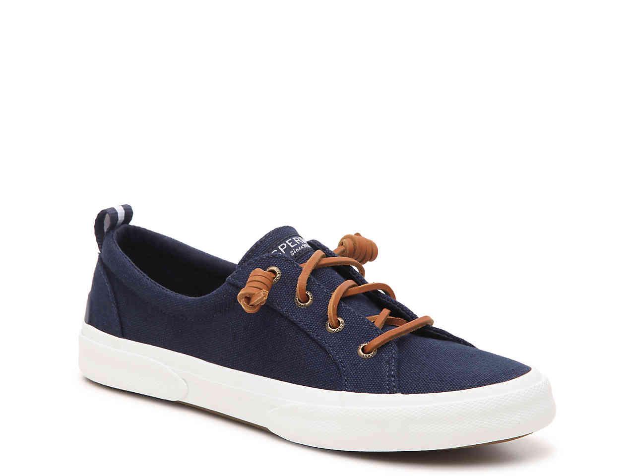 Sperry Top-Sider Pier Wave Lace To Toe Canvas Shoe in Navy (Blue ...