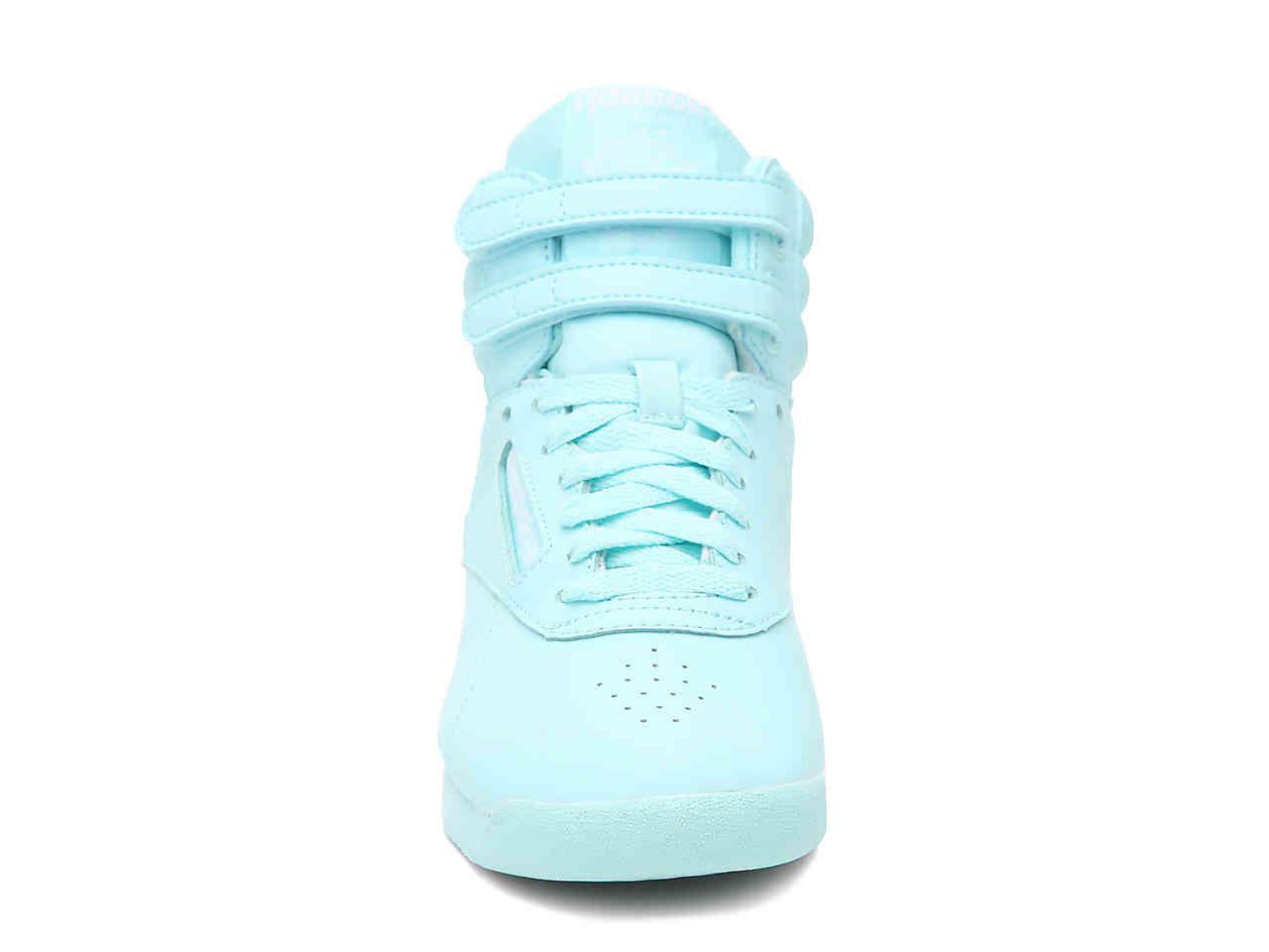 Reebok Freestyle Hi High-top Sneaker in Blue | Lyst