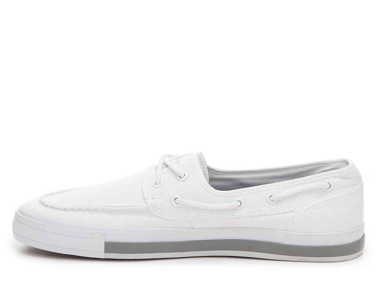 nautica white canvas shoes