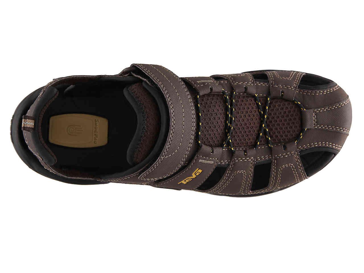 Teva Leather Forebay Fisherman Sandal in Brown for Men - Lyst