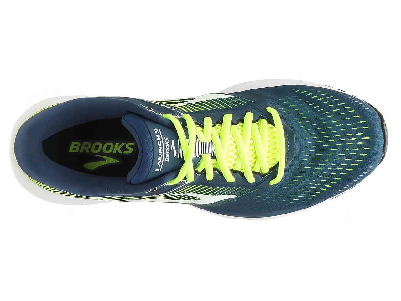 brooks neon yellow running shoes