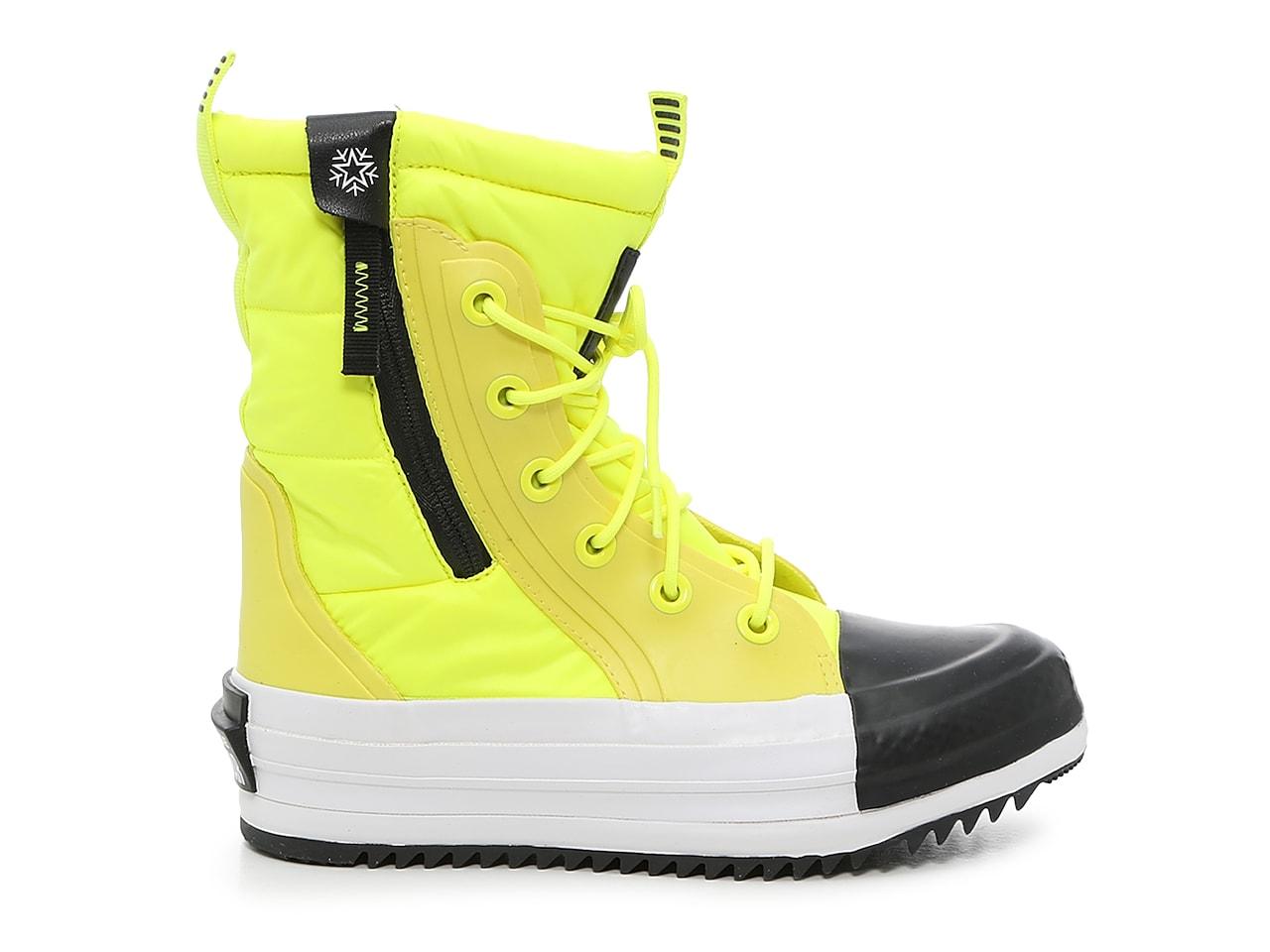 yellow converse boots