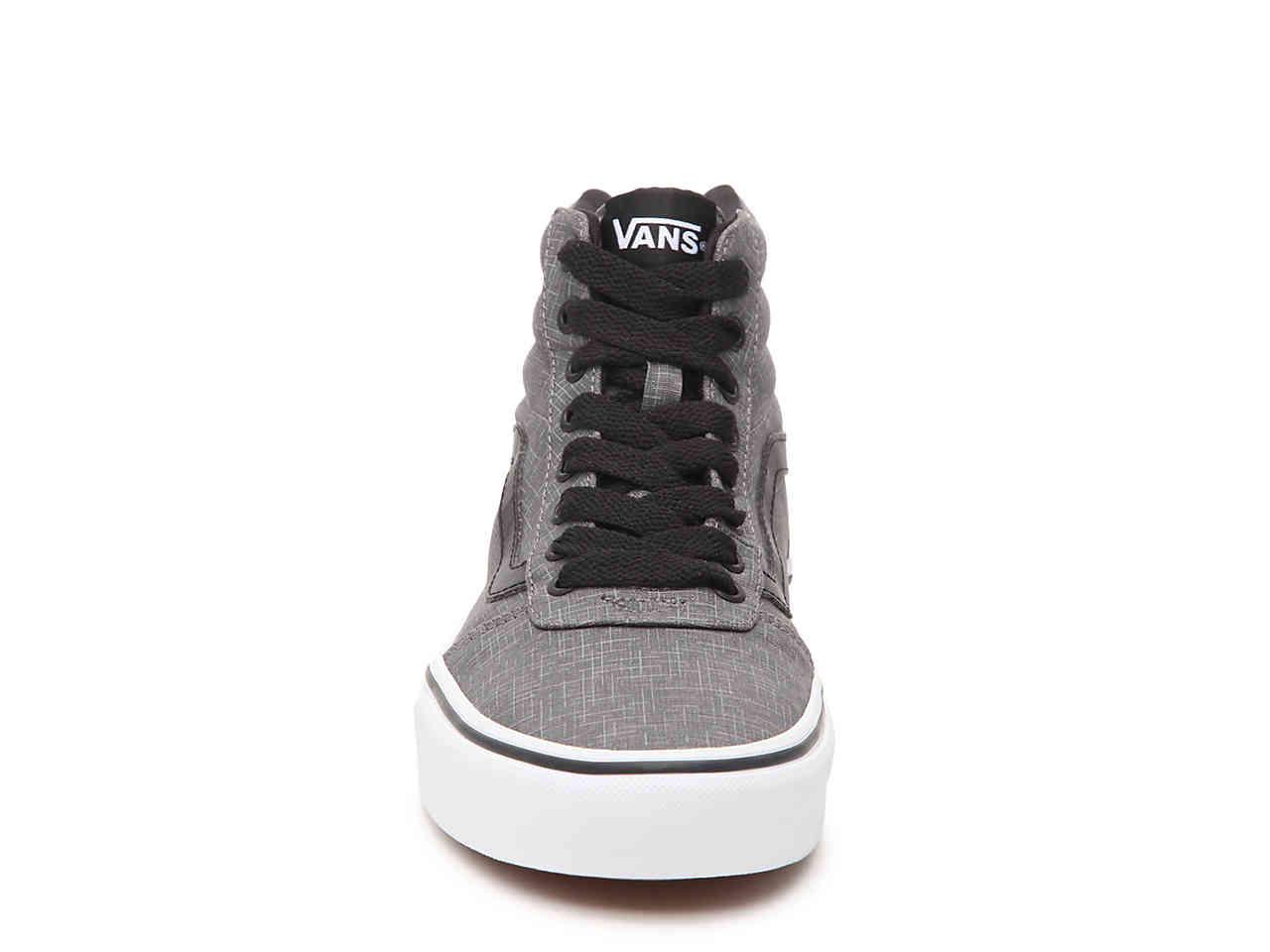Vans ward hi grey cheap