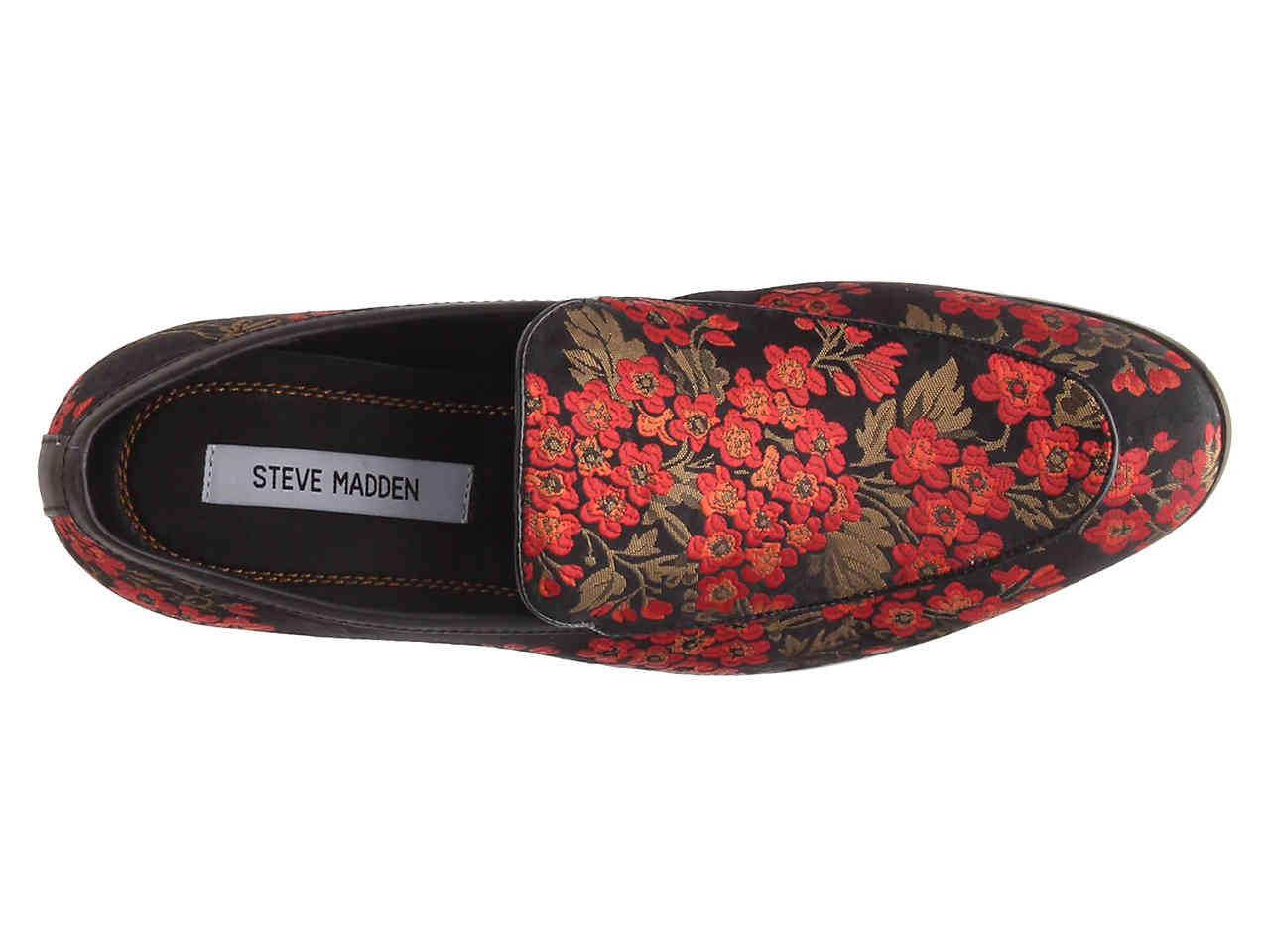 steve madden red loafers