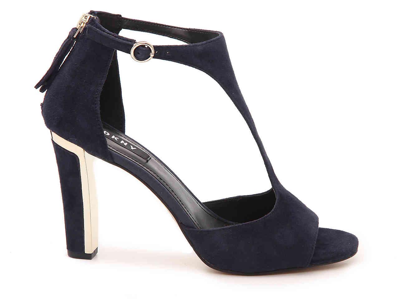 DKNY Suede Colby Sandal in Navy (Blue 