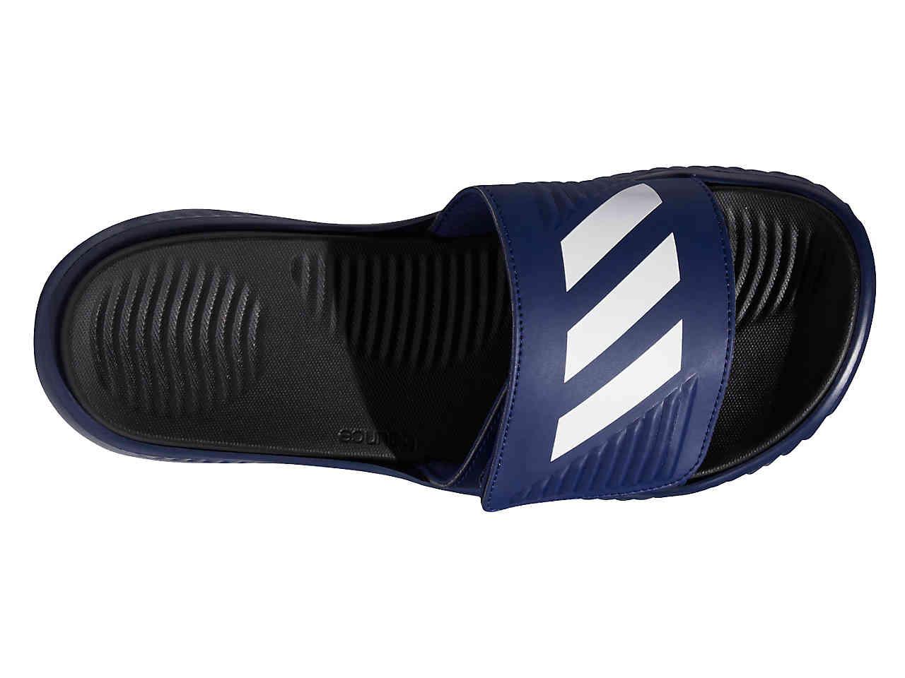 adidas Synthetic Alphabounce Slide Sandal in Navy (Blue) for Men 