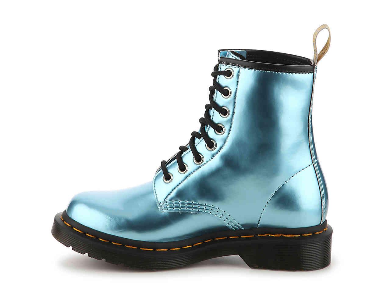Dr. Martens Synthetic 1460 Vegan in Light Blue Metallic (Blue) Lyst
