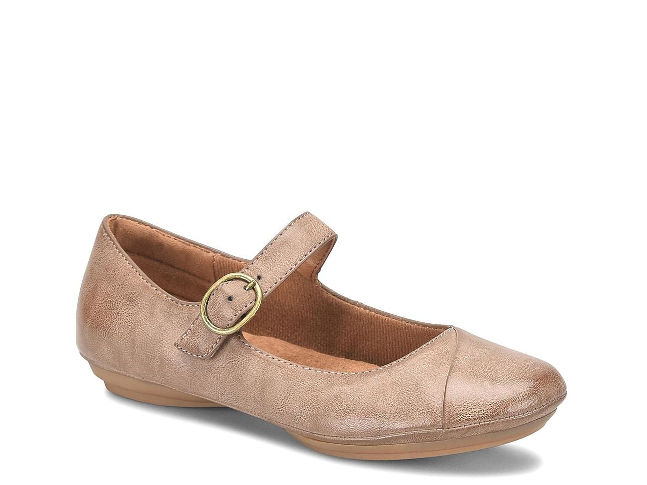 EuroSoft Selma Mary Jane Flat in Natural Lyst