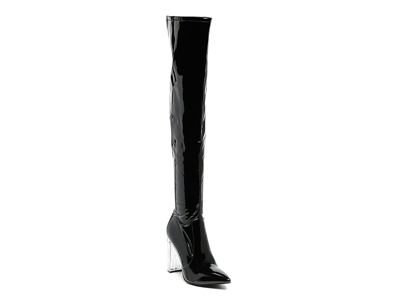LONDON RAG Noire Overtheknee Boot in Black Lyst