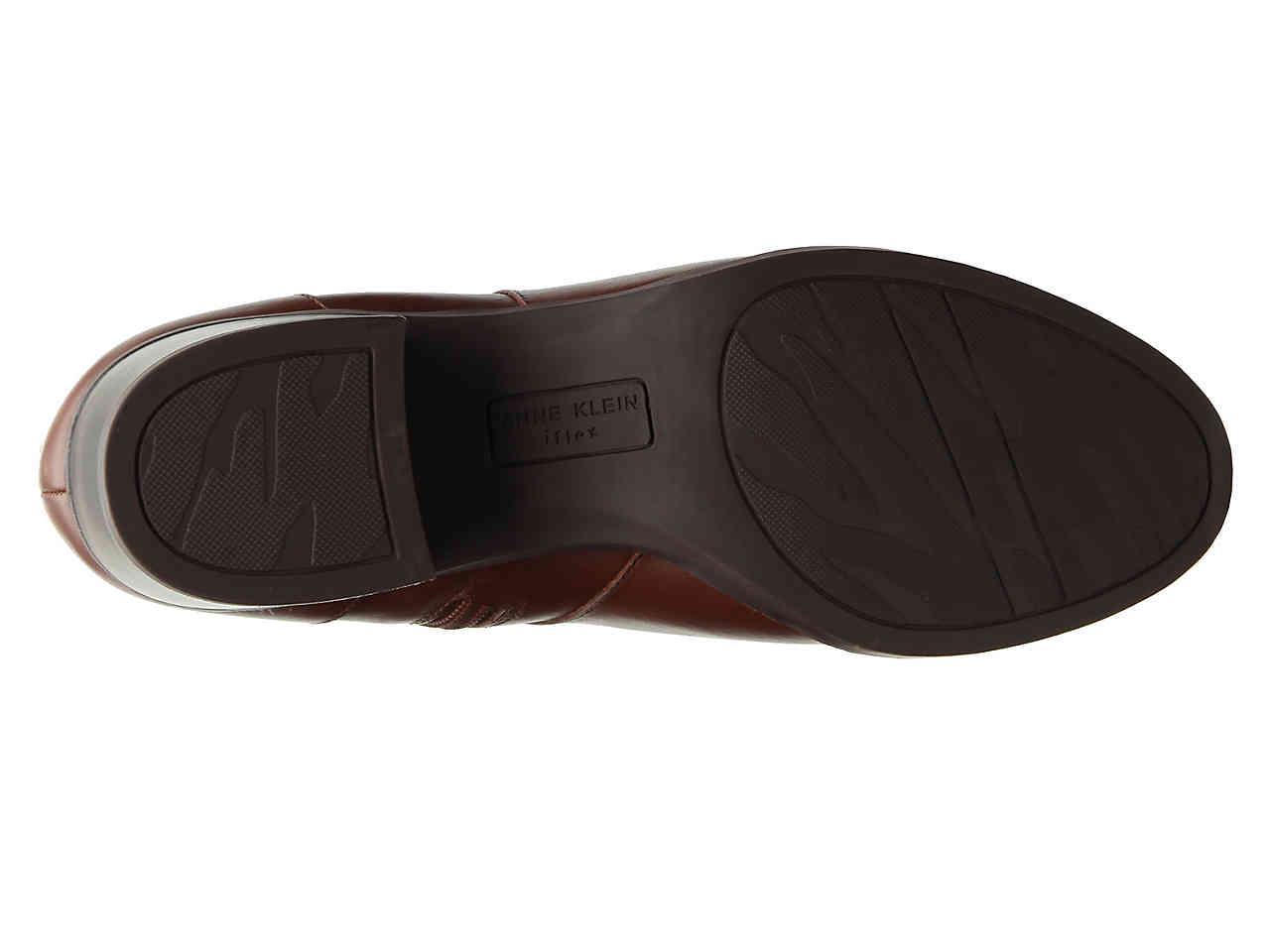 anne klein jaysie leather booties