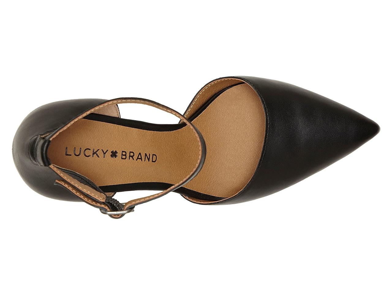 Lucky Brand Leather Tukko Pump in Black 
