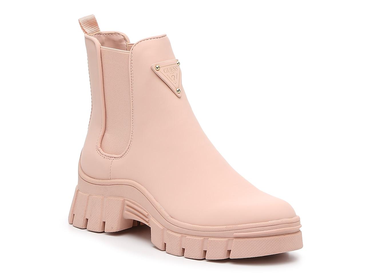 guess boots pink