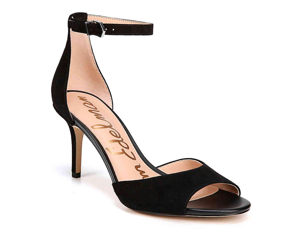 sam edelman black heel sandals