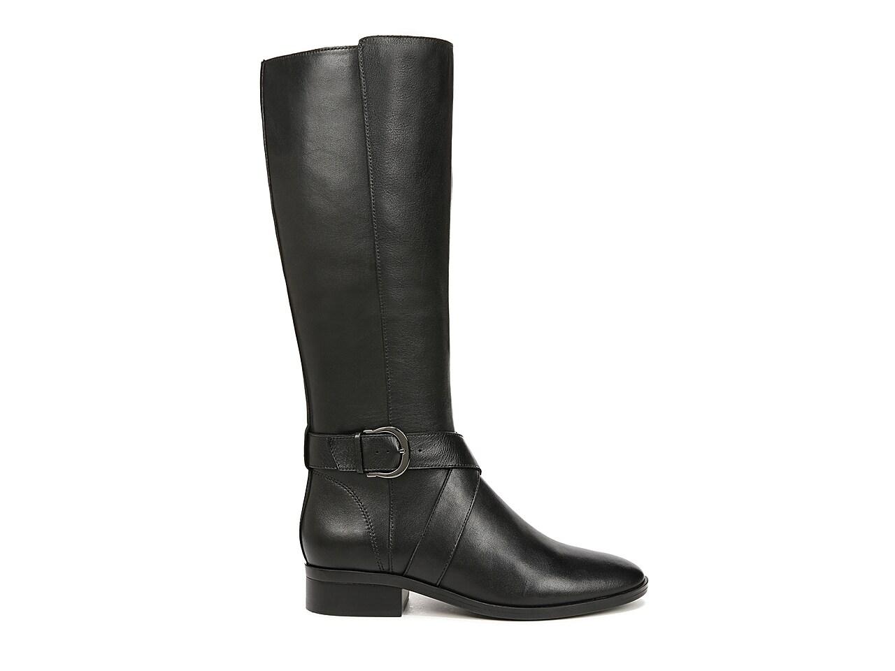 Naturalizer Raisa Narrow Calf Riding Boot in Black Lyst