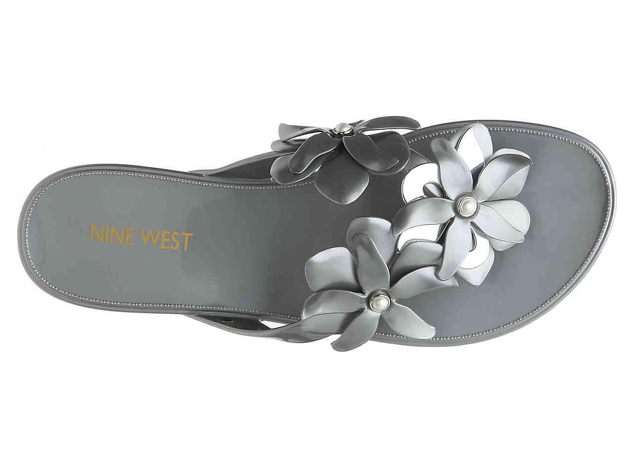 nine west cariana jelly sandals