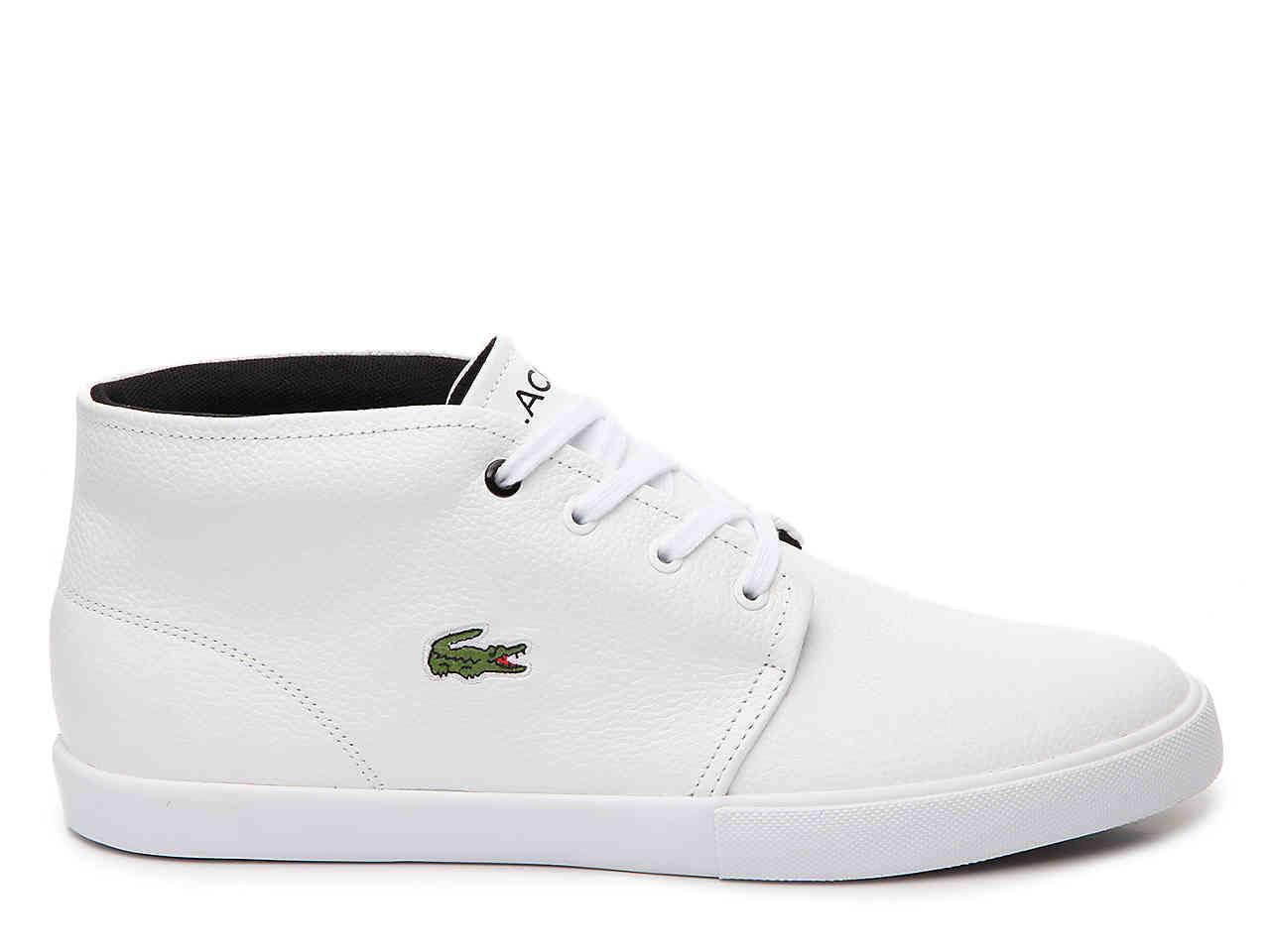 Lacoste Leather Asparta Mid-top Sneaker in White for Men - Lyst