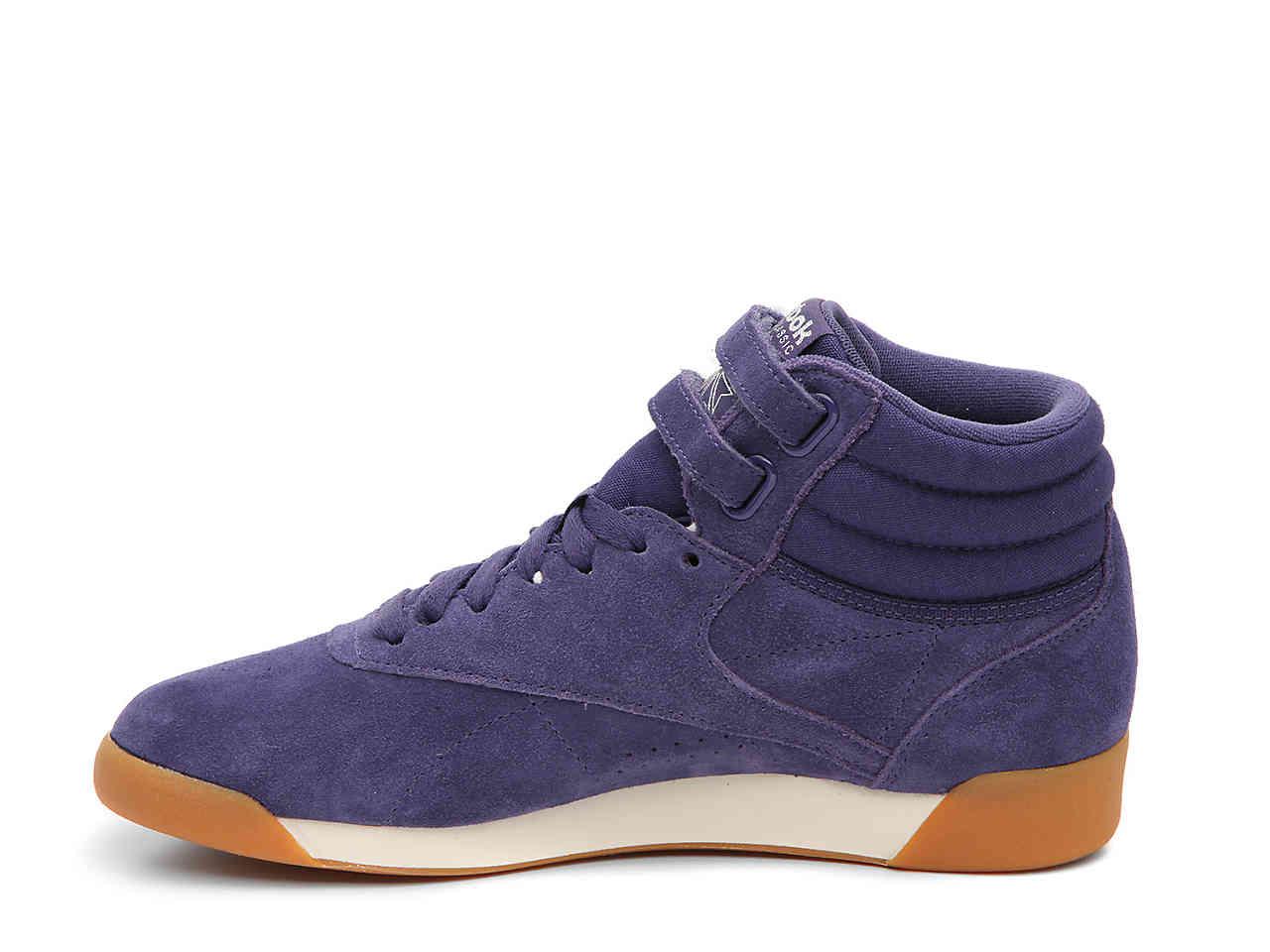 reebok freestyle hi top sneakers