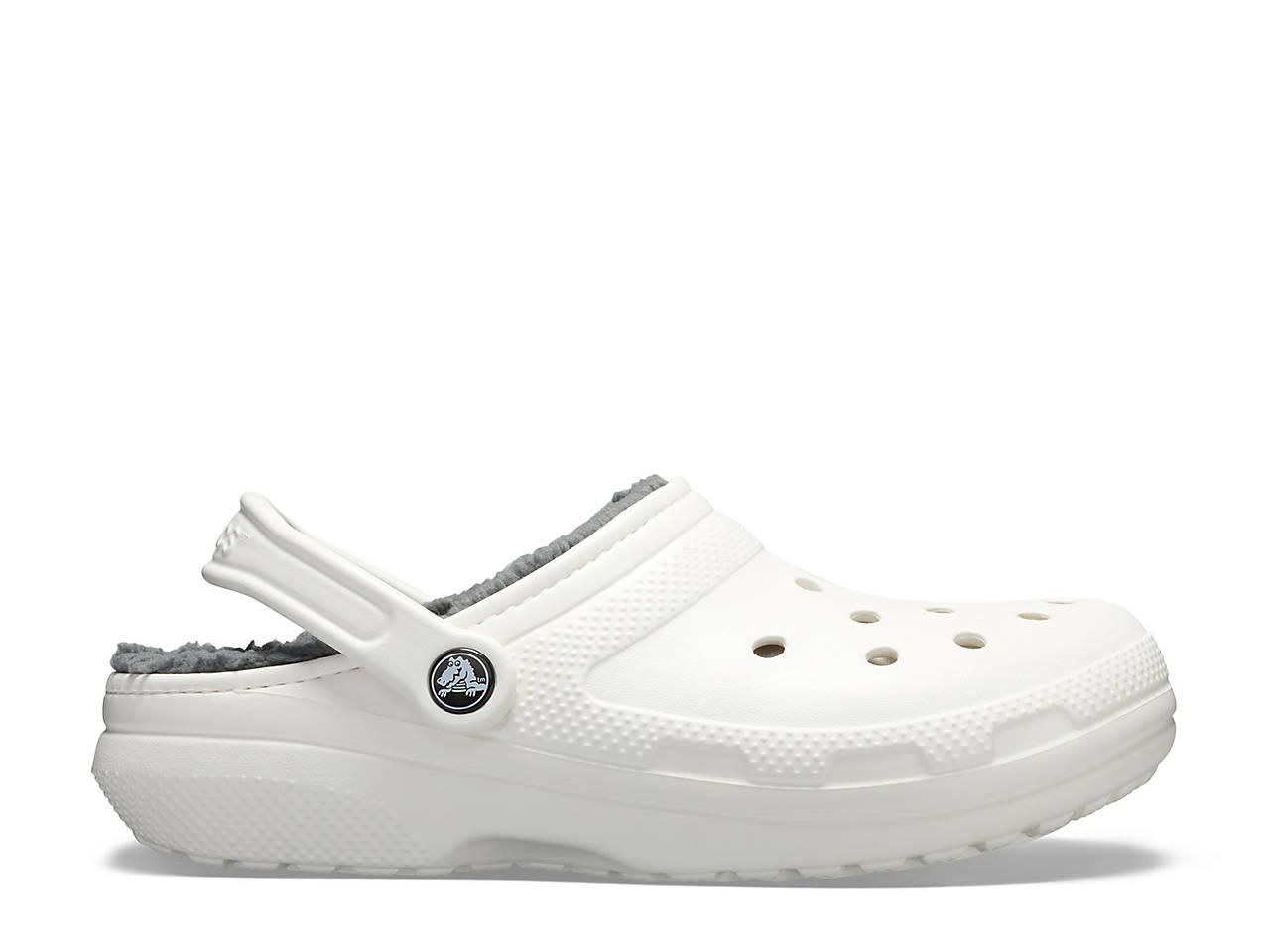 Crocs™ Classic Lined Clogs in White/Grey (White) for Men - Save 2% - Lyst