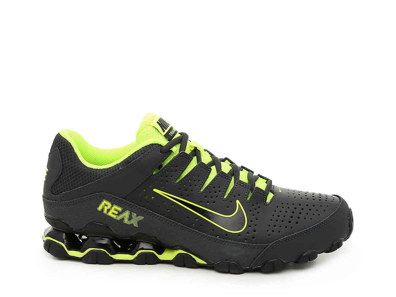 nike reax black and green