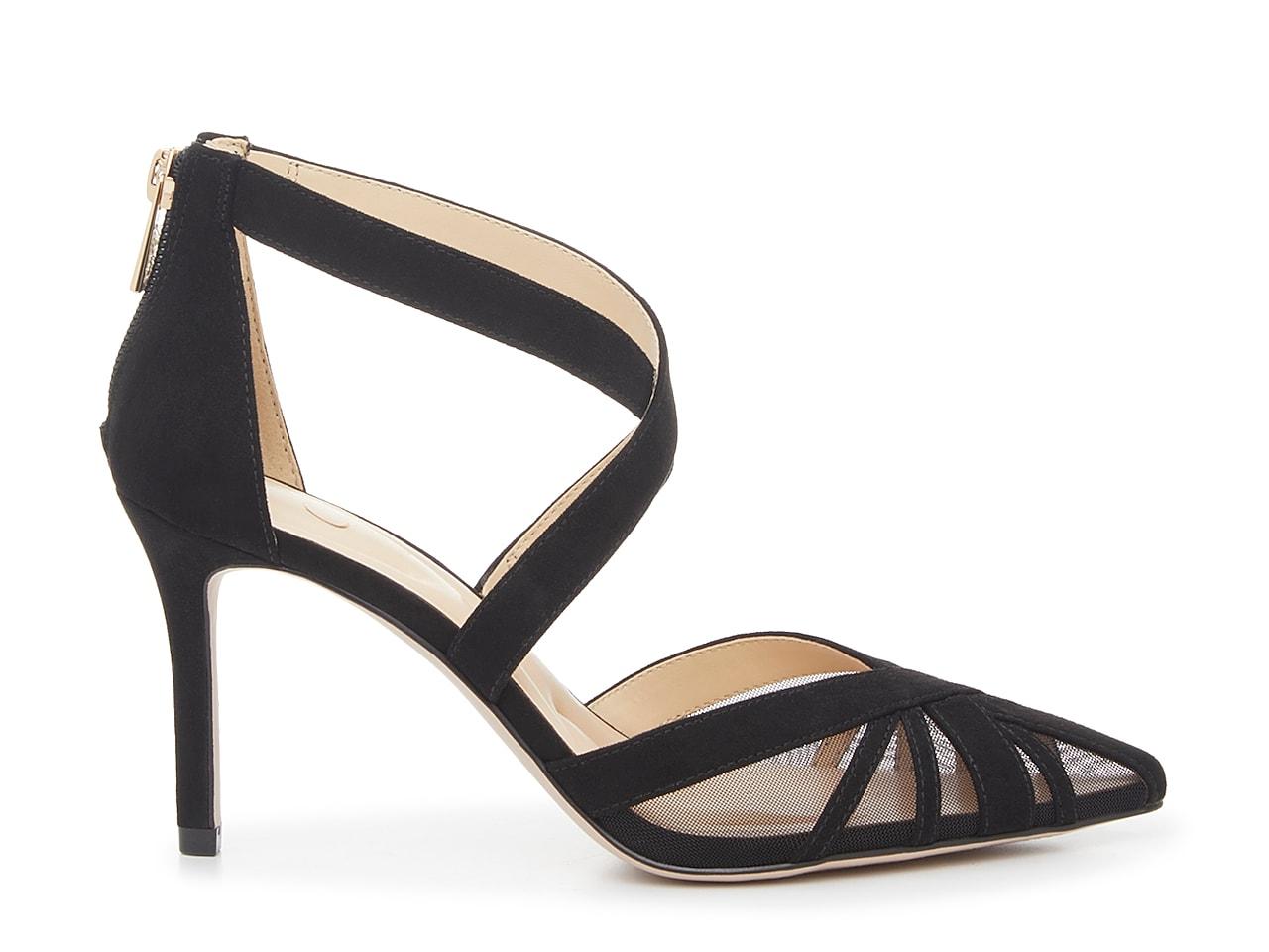 Jessica simpson black suede pumps best sale