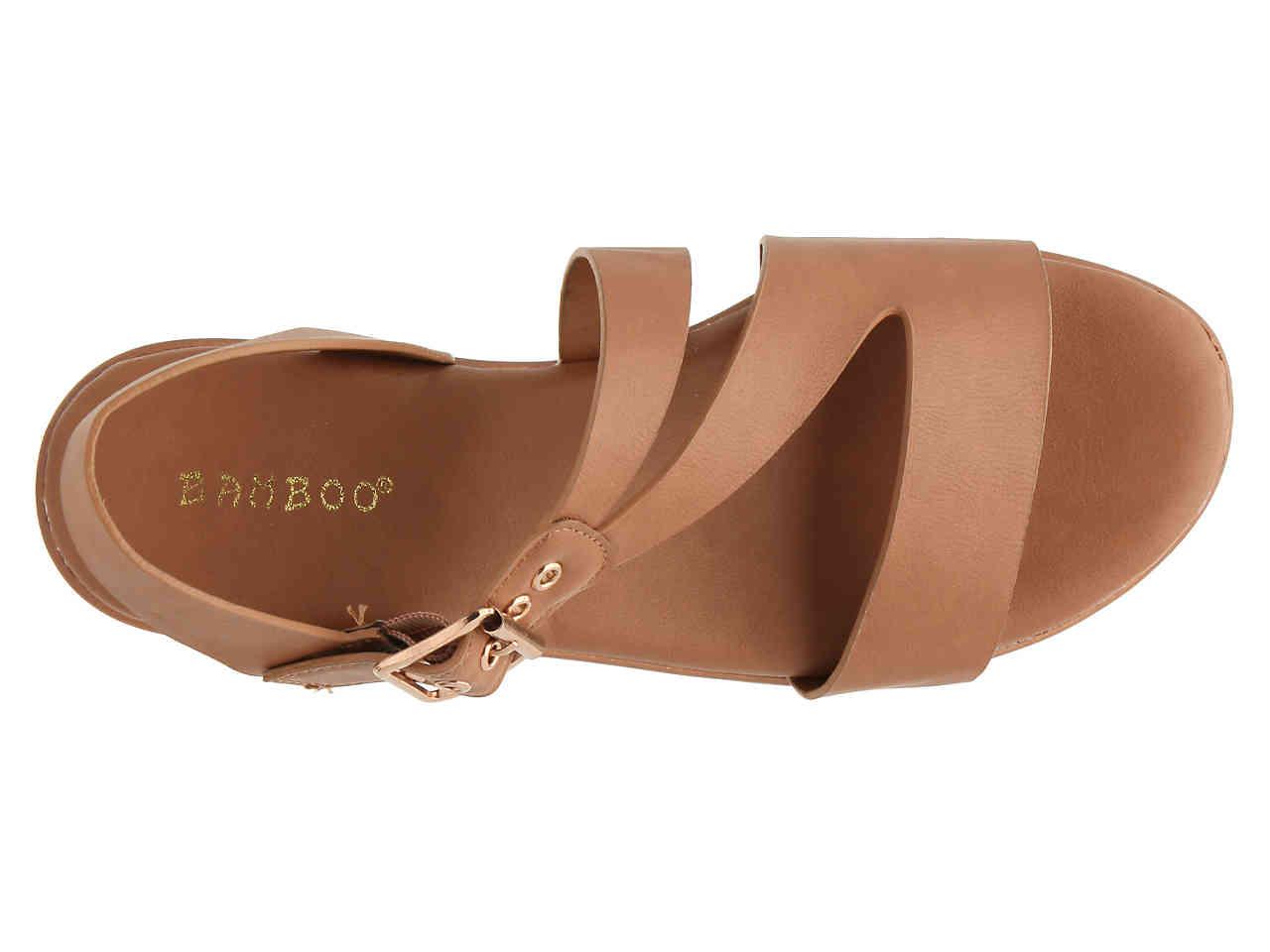 bamboo bonus wedge sandal