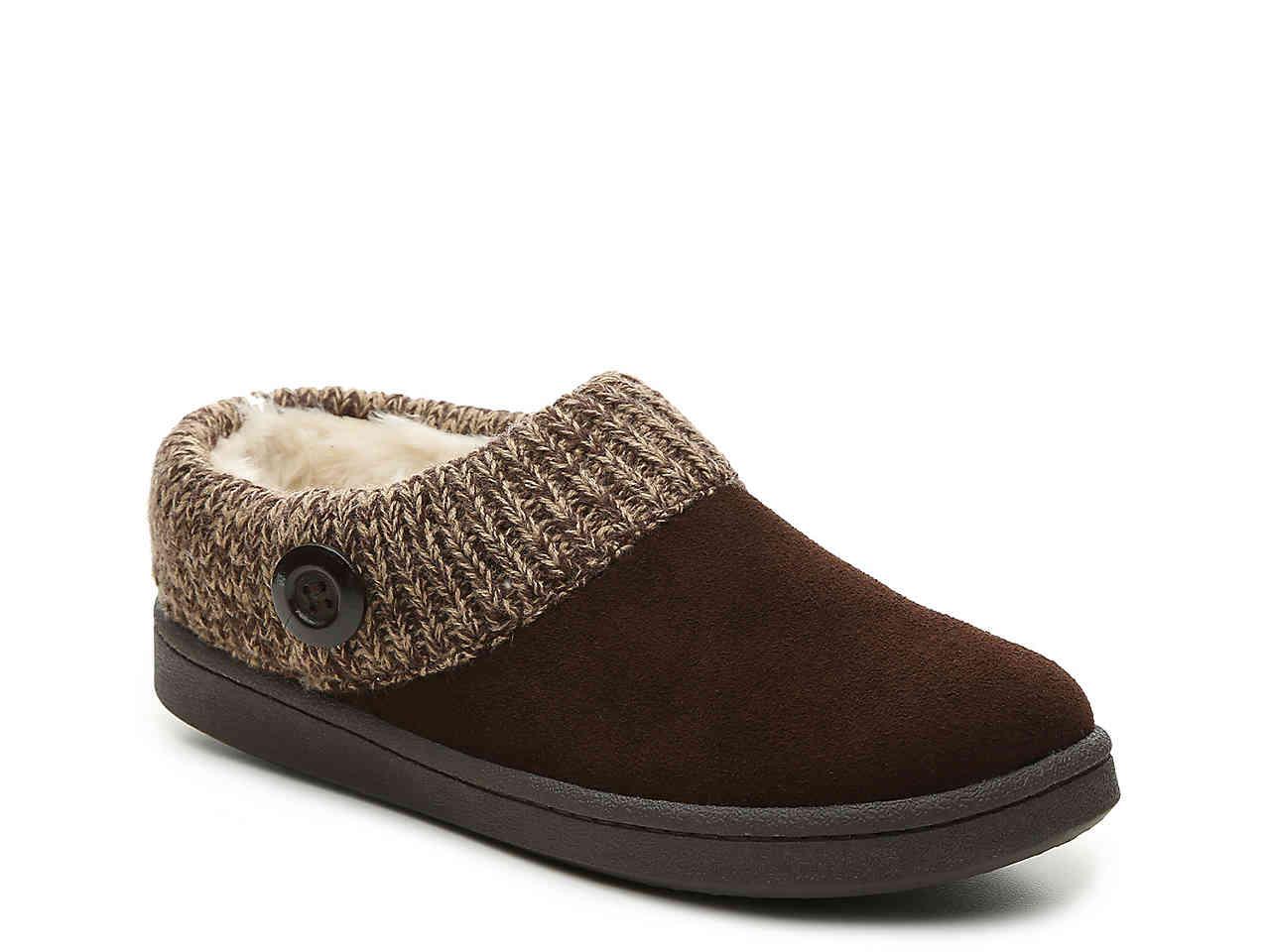 clarks suede scuff slipper