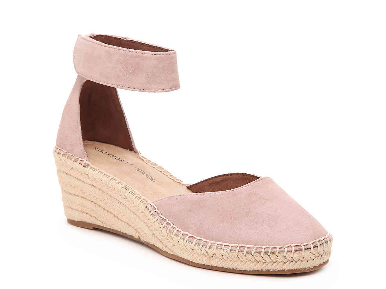 rockport marah espadrille wedge pump