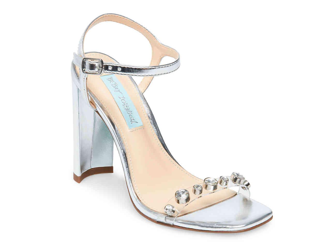 Betsey Johnson Synthetic Brady Sandal In Metallic Lyst