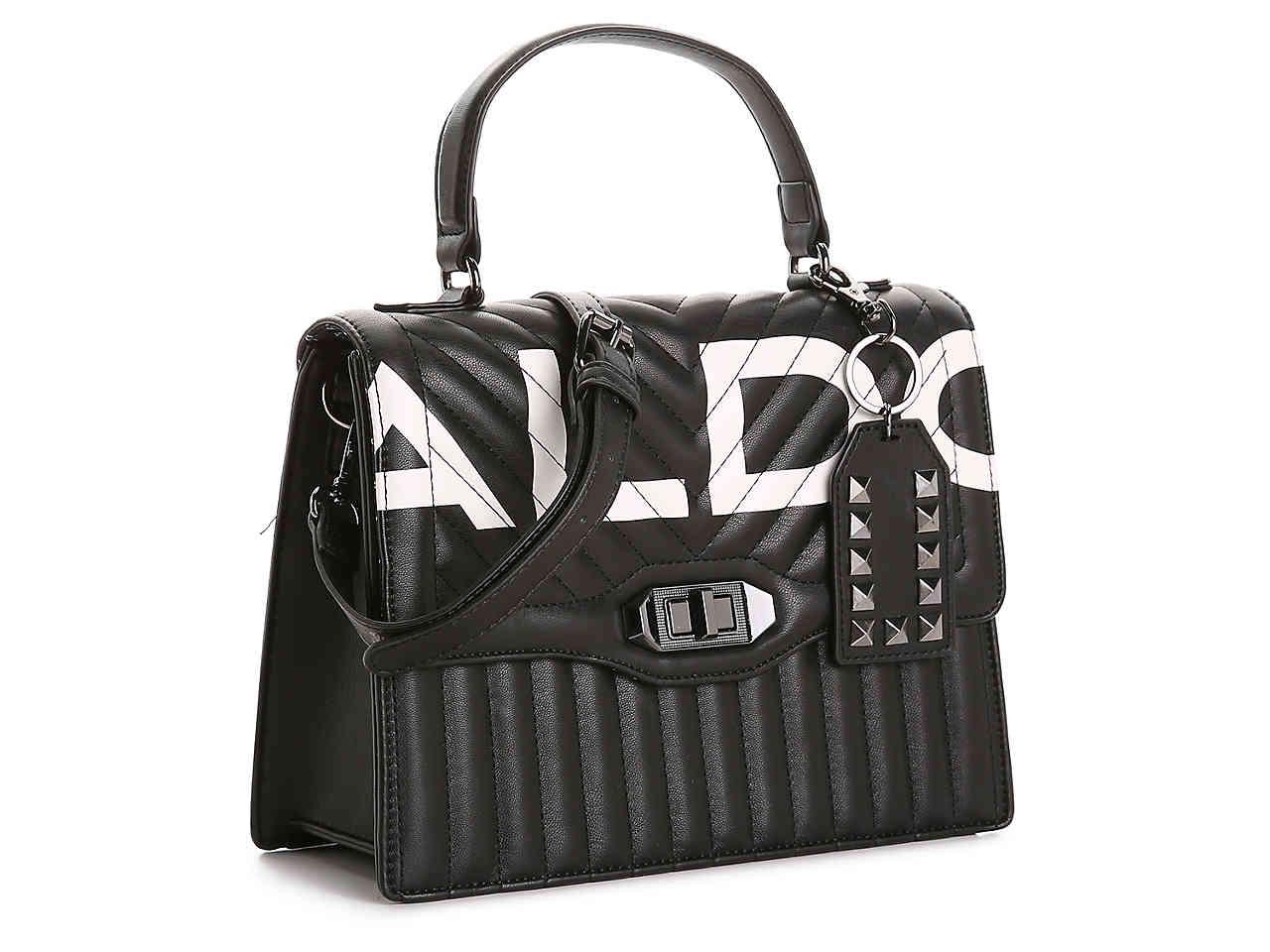ALDO Qarenna Logo Crossbody Bag in Black/White (Black) - Lyst