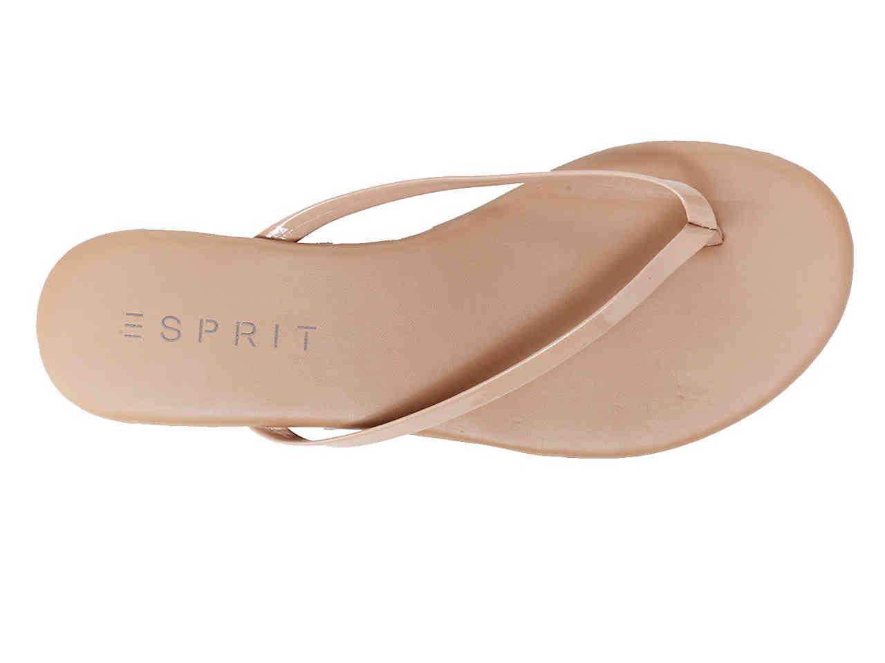 Esprit Party Flip Flop in Natural | Lyst