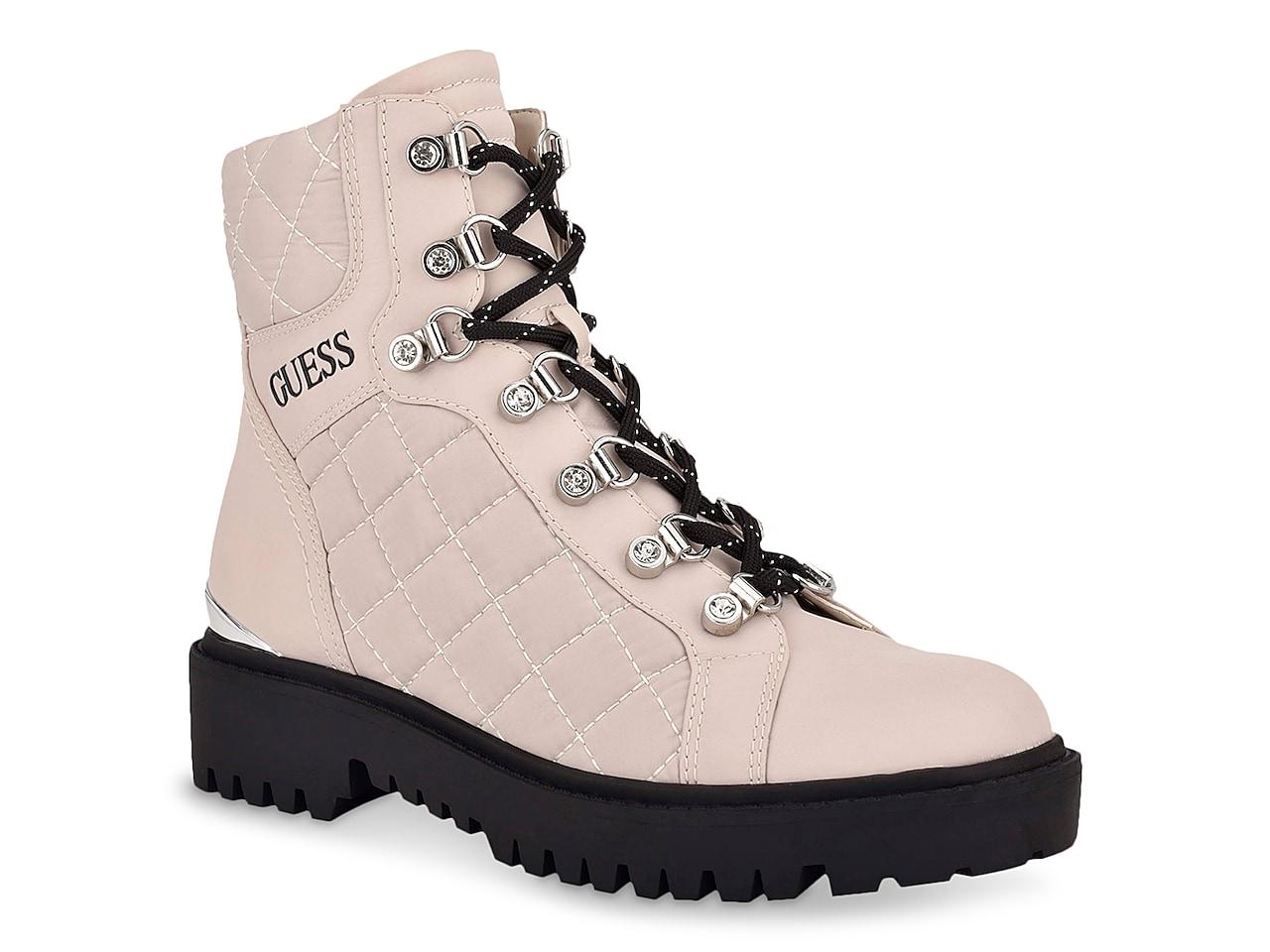 guess white combat boots