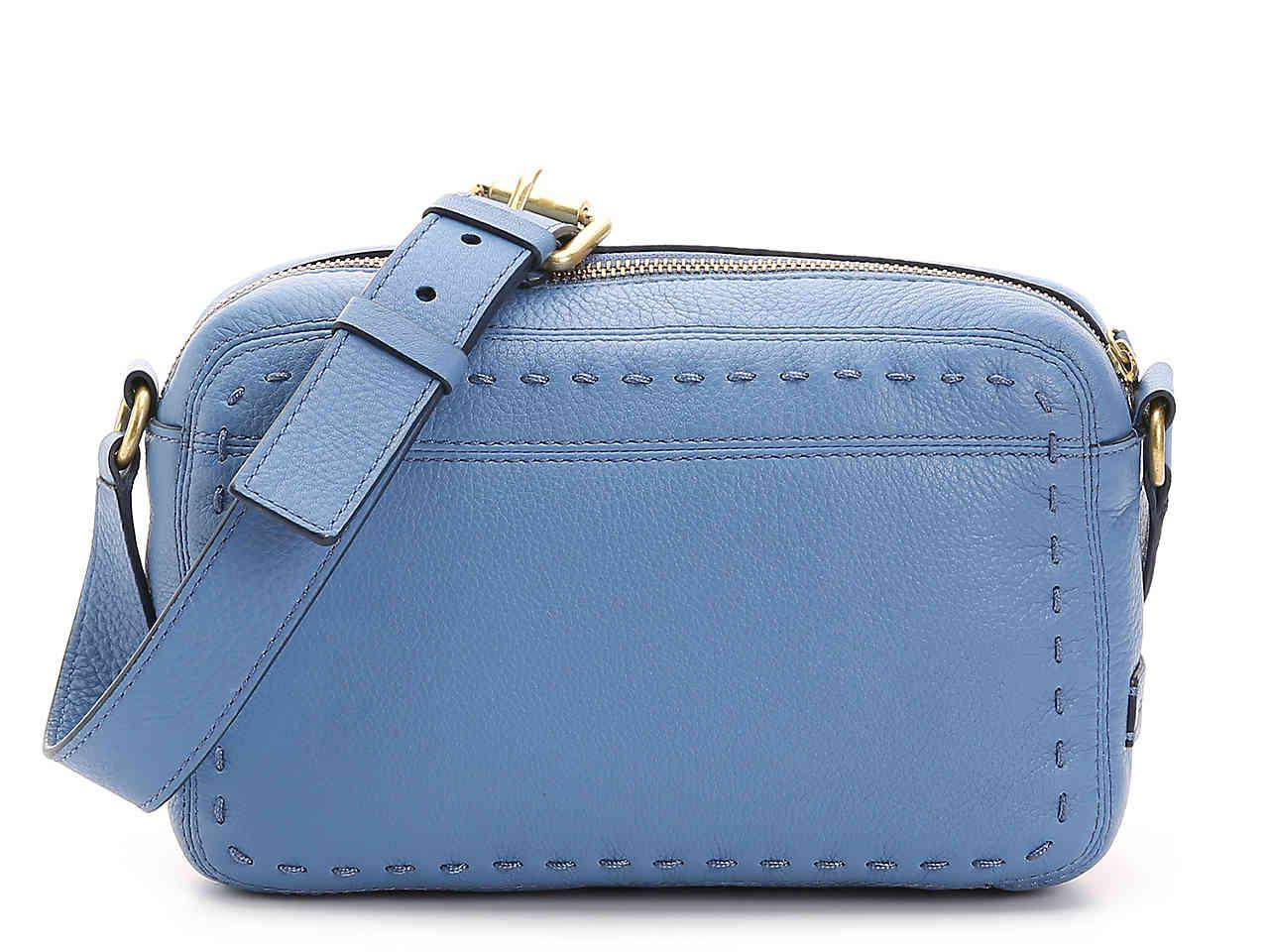 Cole Haan Ivy Leather Crossbody Bag in Light Blue (Blue) Lyst