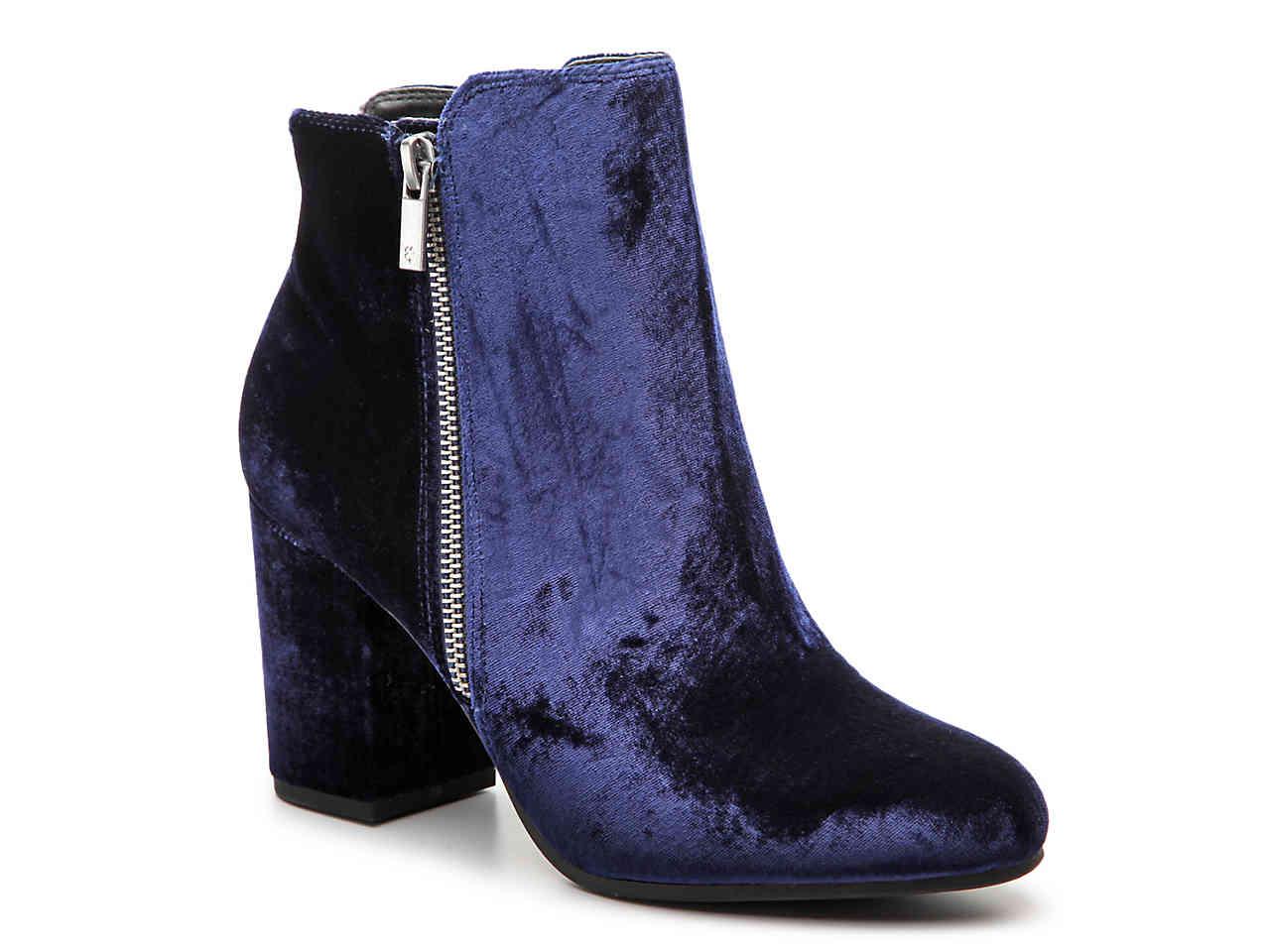 lucky brand navy blue booties