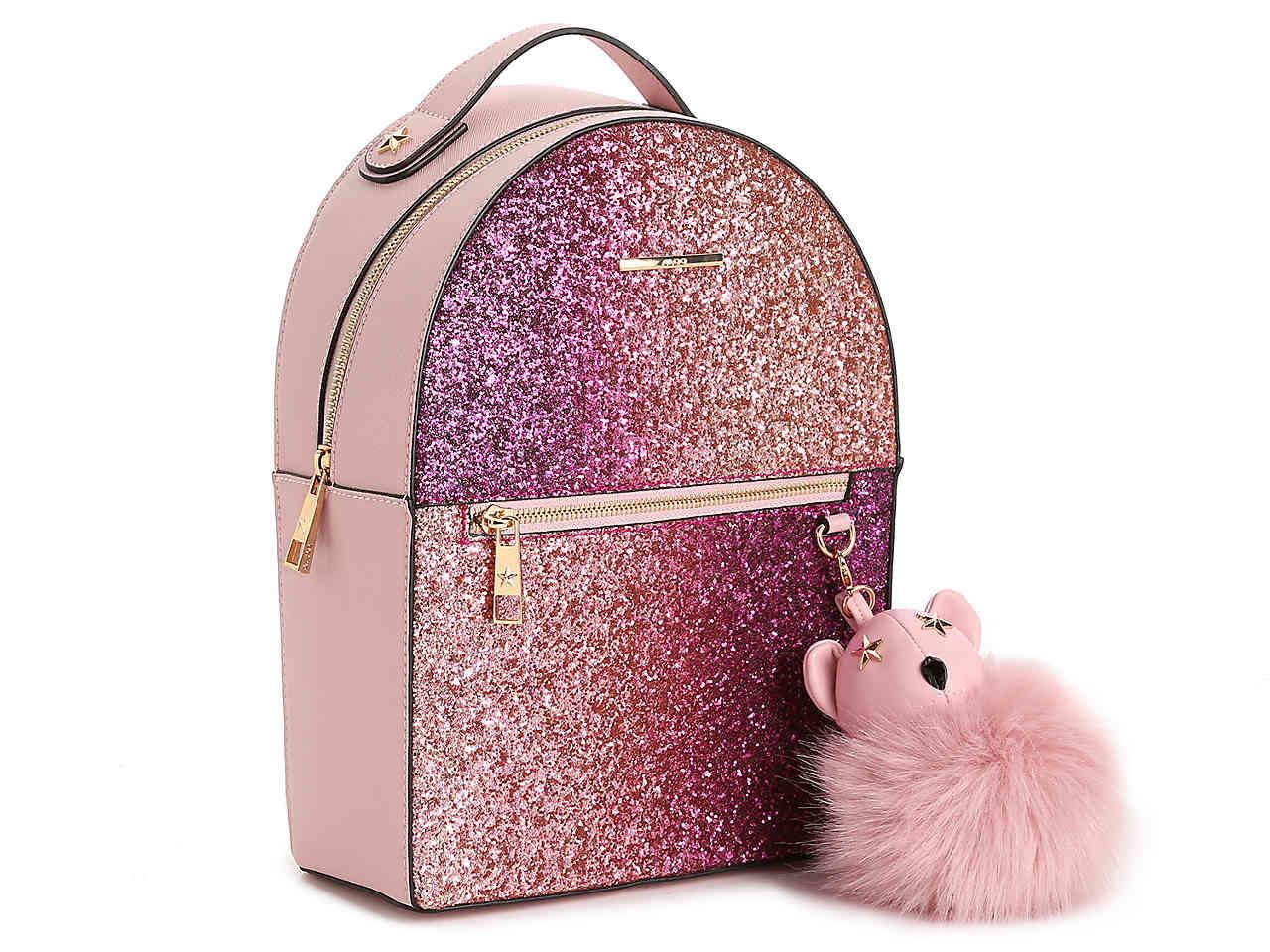 pink backpack glitter