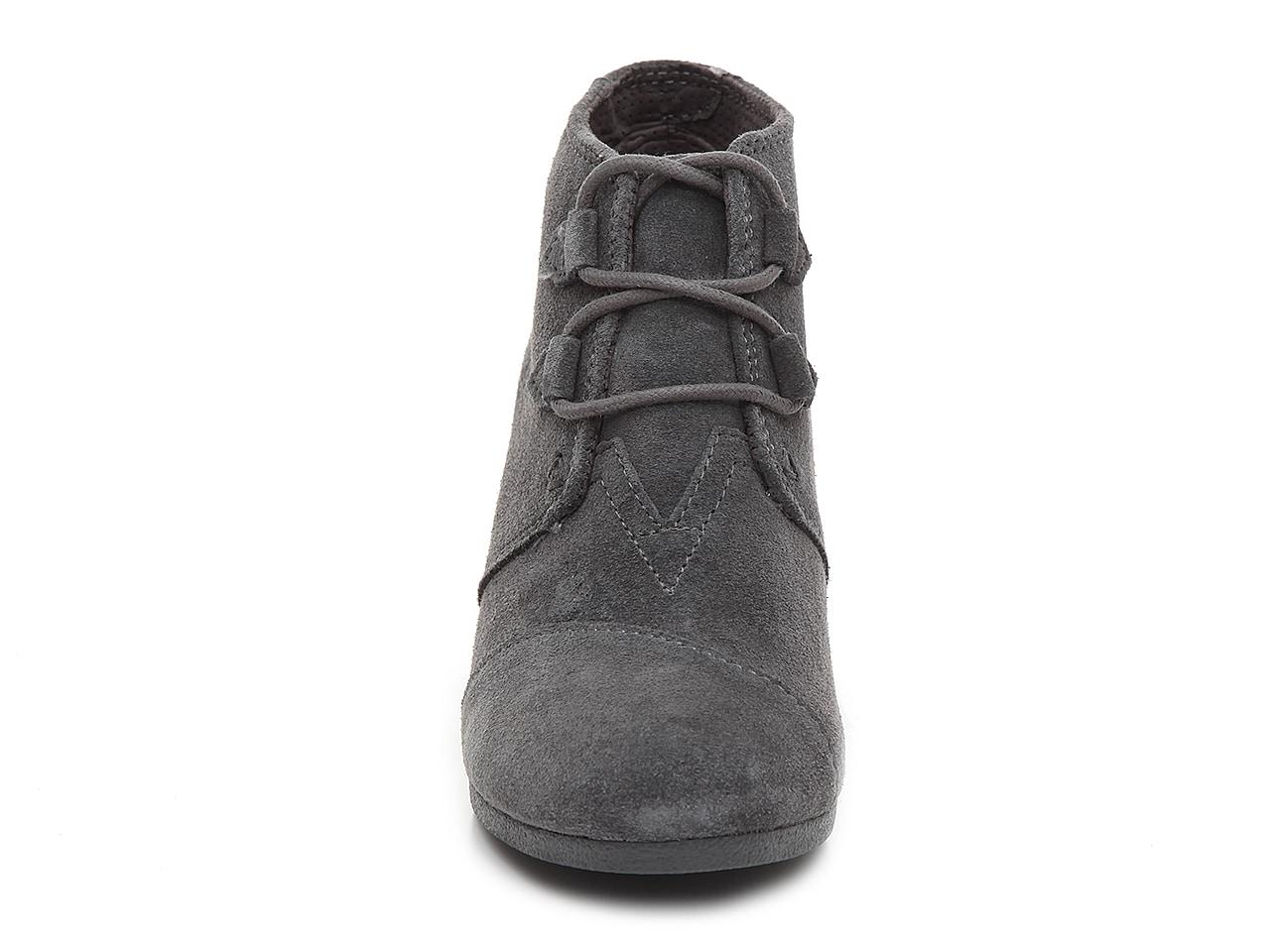 TOMS Denim Kala Wedge Bootie in Grey 