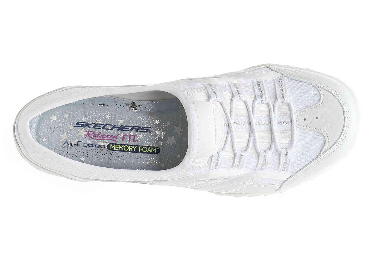 skechers white breathe easy