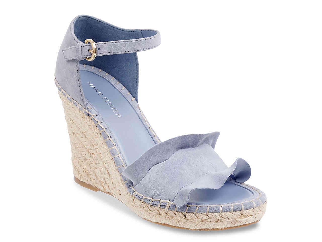 light blue espadrille wedges