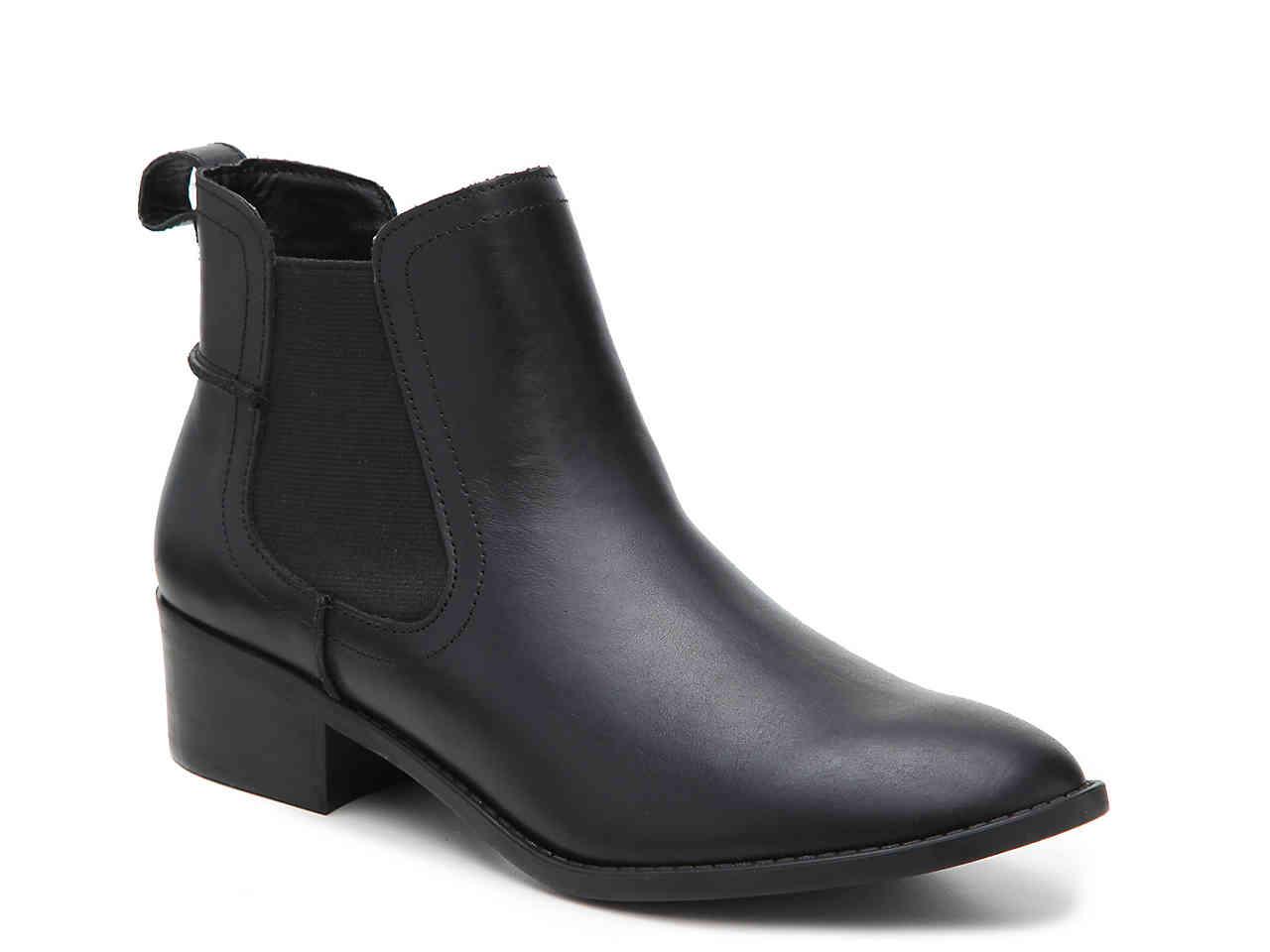Steve Madden Leather Drape Chelsea Boot in Black Leather (Black) - Save 19% - Lyst