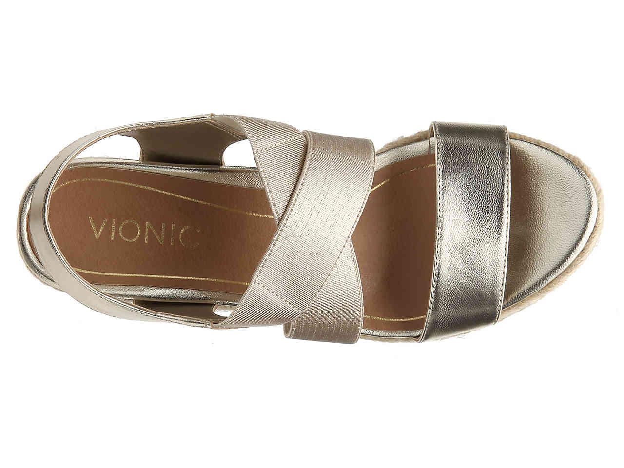 vionic ainsleigh espadrille wedge sandal