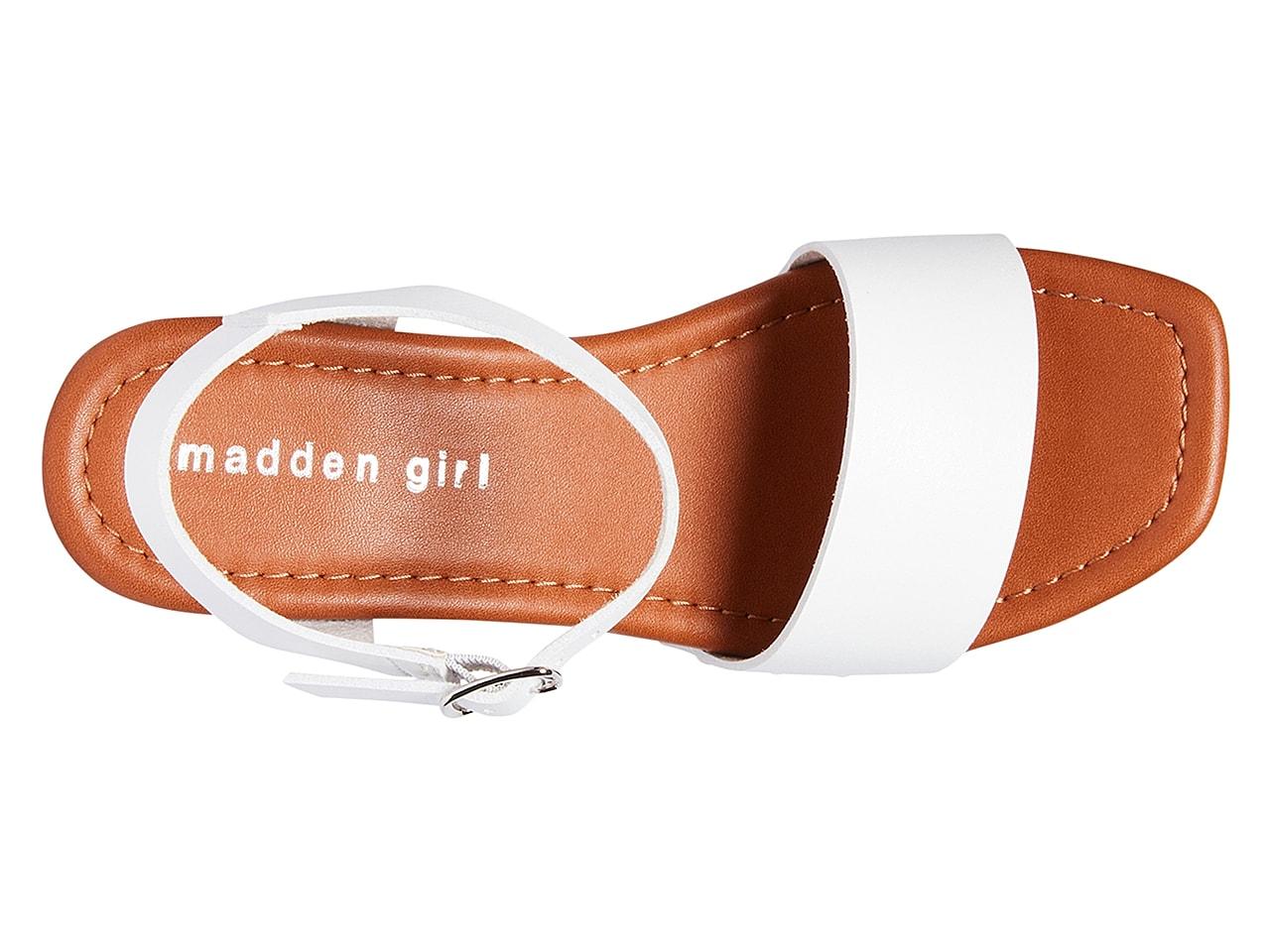 Madden Girl Dani Platform Sandal in White | Lyst