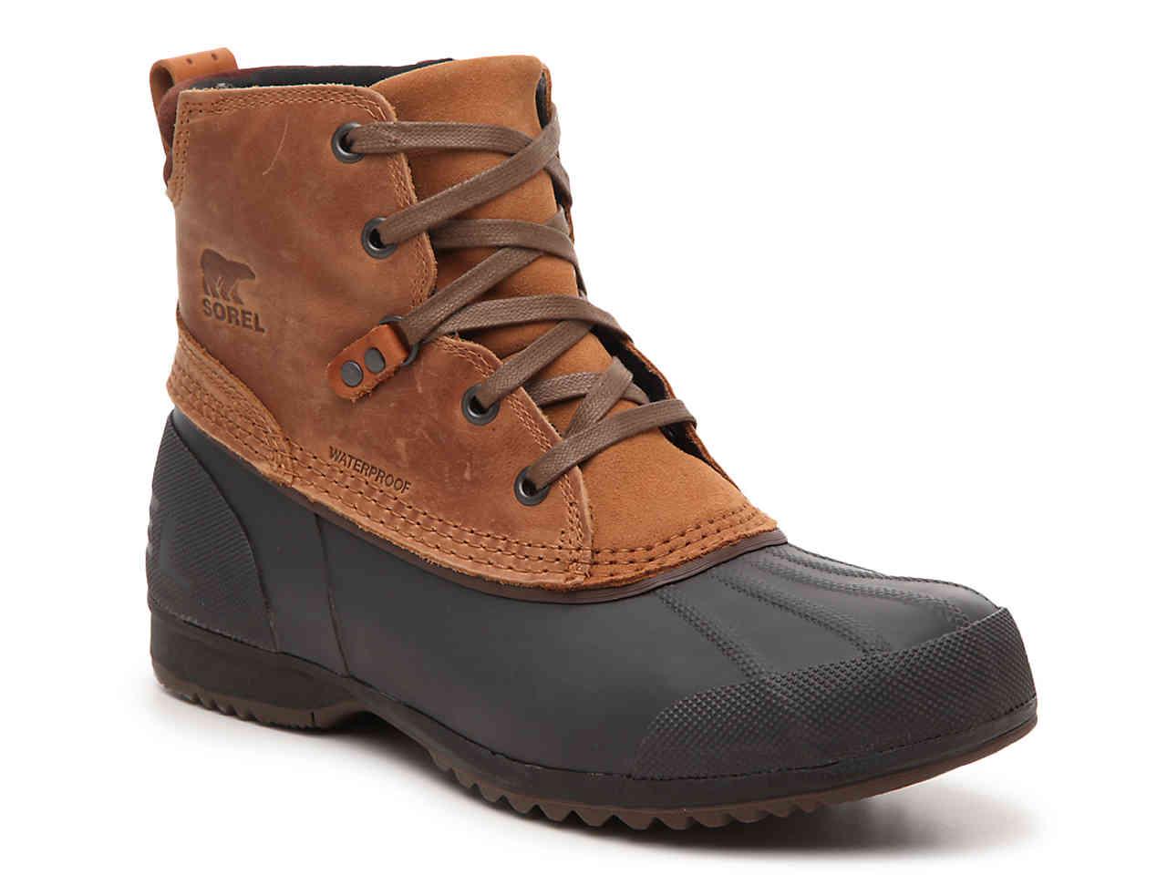 Sorel Leather Ankeny Duck Boot in Cognac/Brown (Brown) for