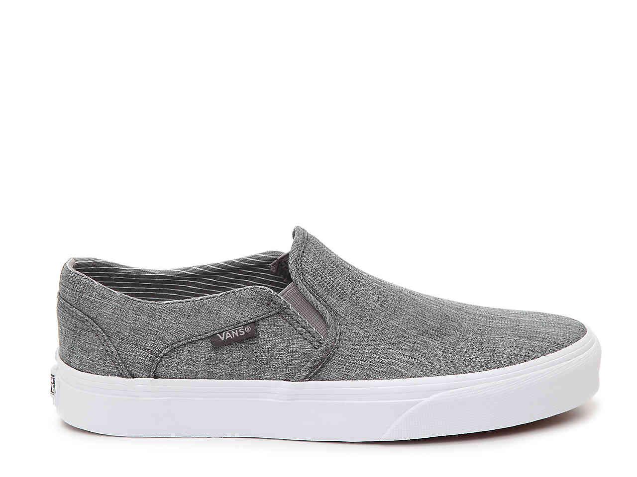 kimplante Kostbar Rationel Vans Asher Slip-on Sneaker in Gray | Lyst
