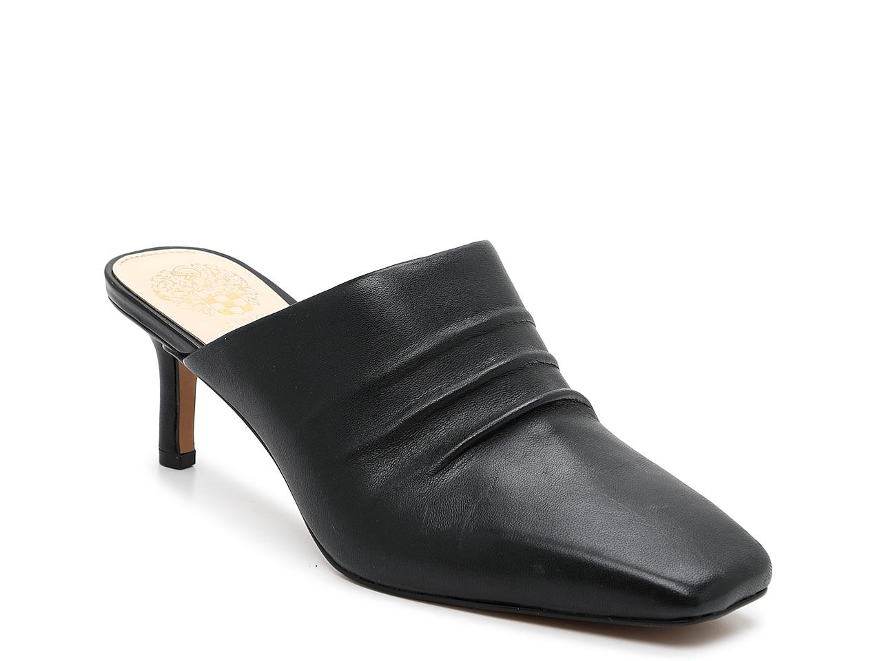 Vince Camuto Leather Ovina Mule in Black Leather (Black) | Lyst